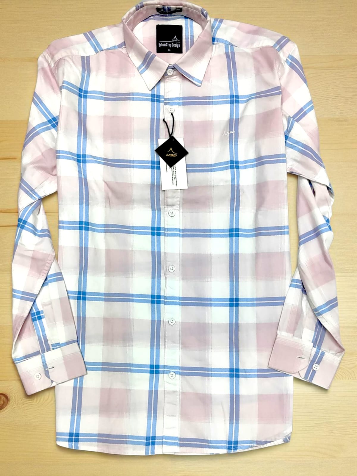 Twill Cotton Printed Chex Shirts - 339/8