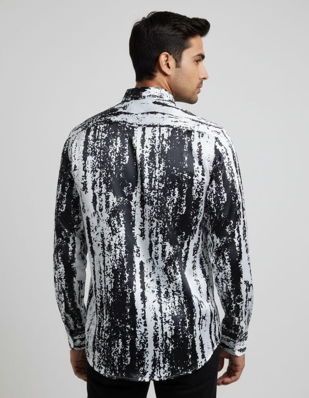 Premium Printed Satin Shirts - 377/8