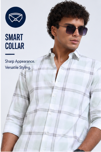 Twil Cotton Printed Chex Shirts - 339/3
