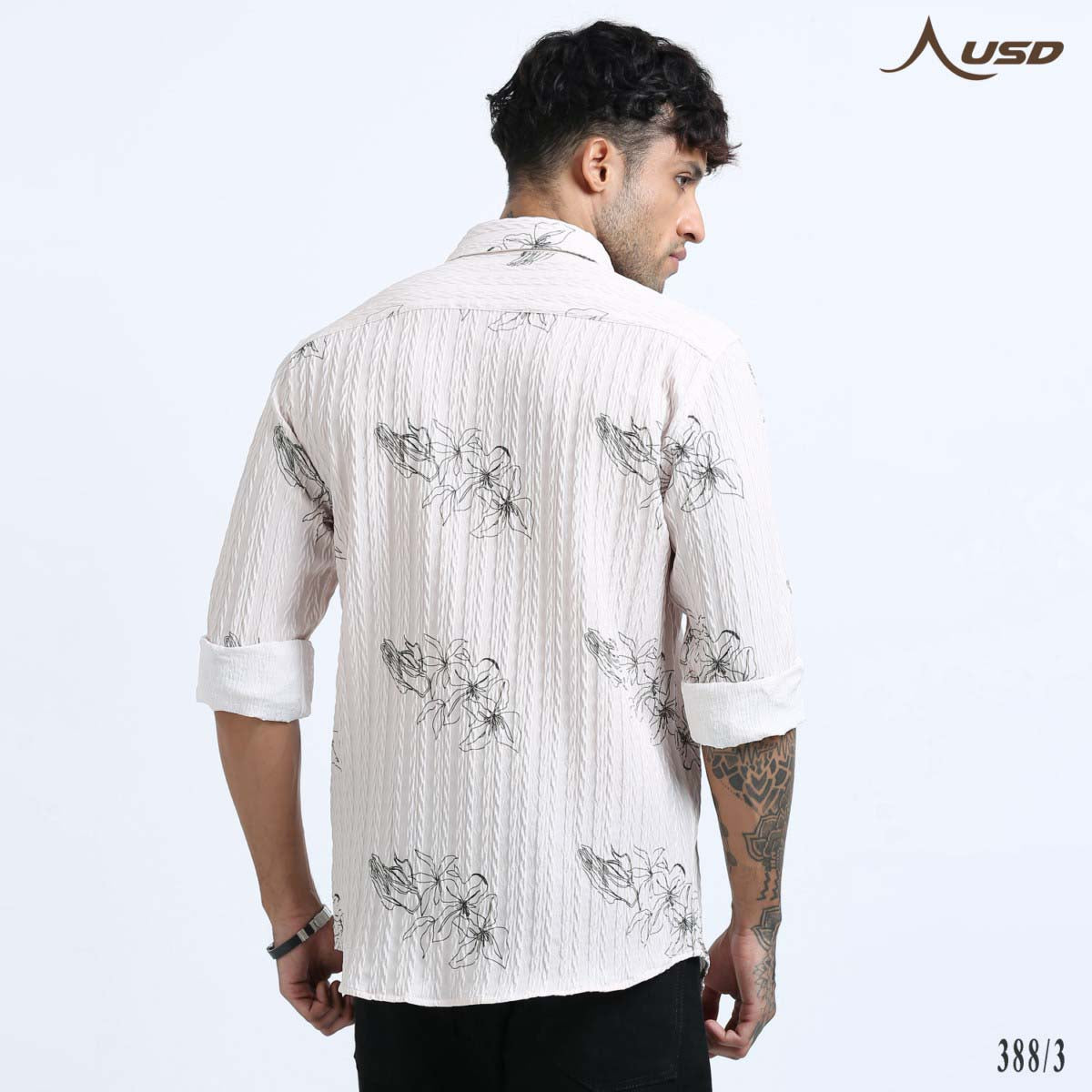 Premium Jacquard Digital Printed Shirts-388/3