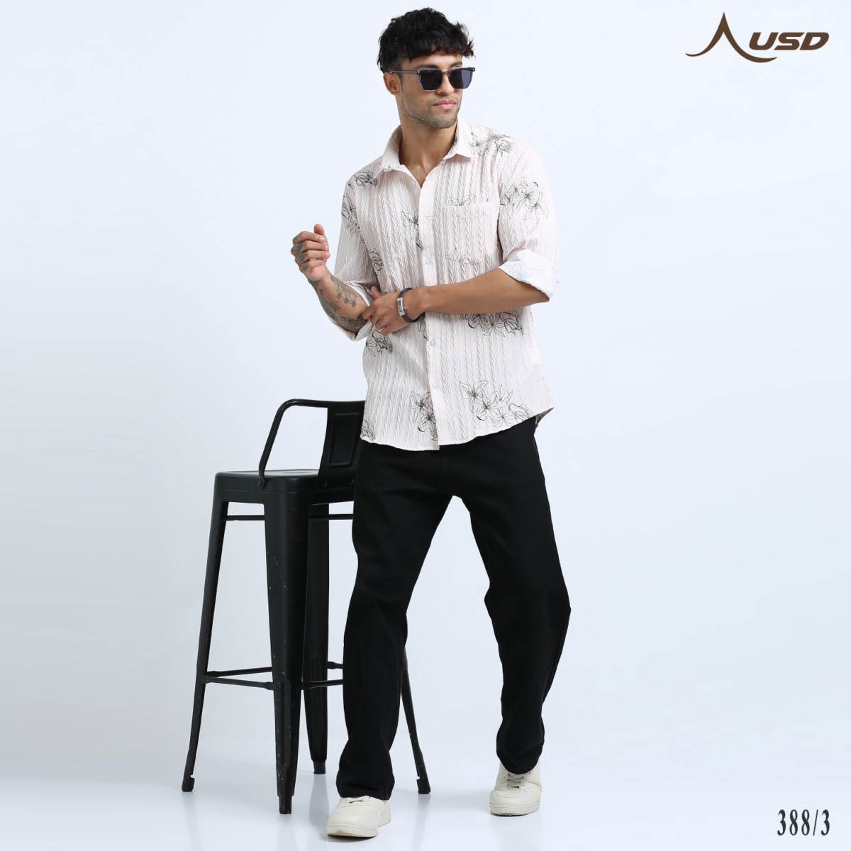 Premium Jacquard Digital Printed Shirts-388/3