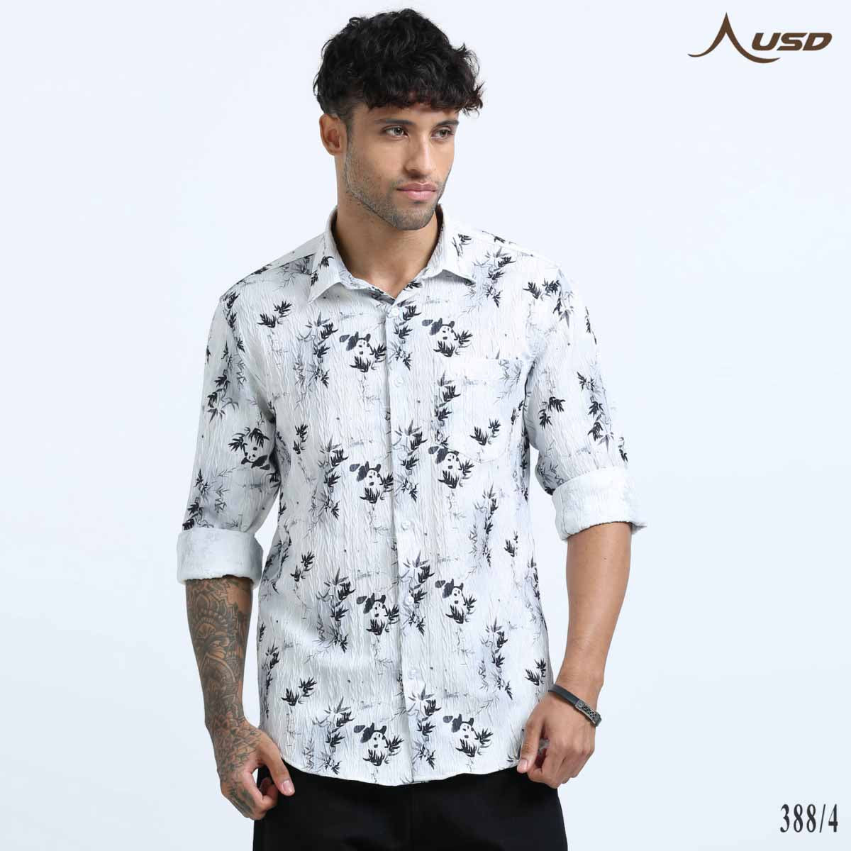 Premium Jacquard Digital Printed Shirts-388/4