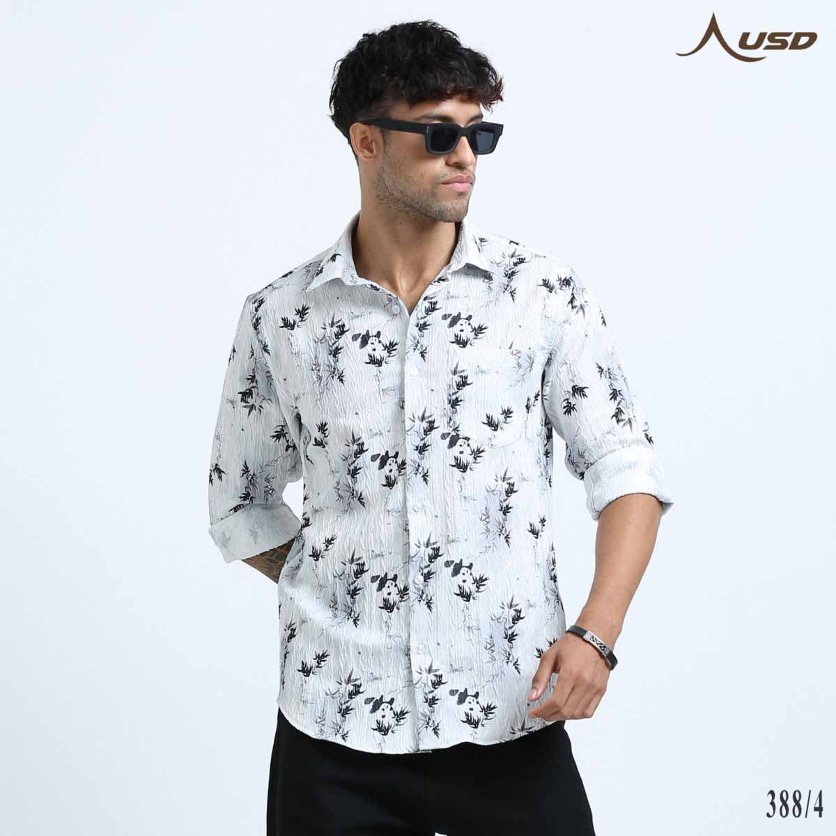 Premium Jacquard Digital Printed Shirts-388/4