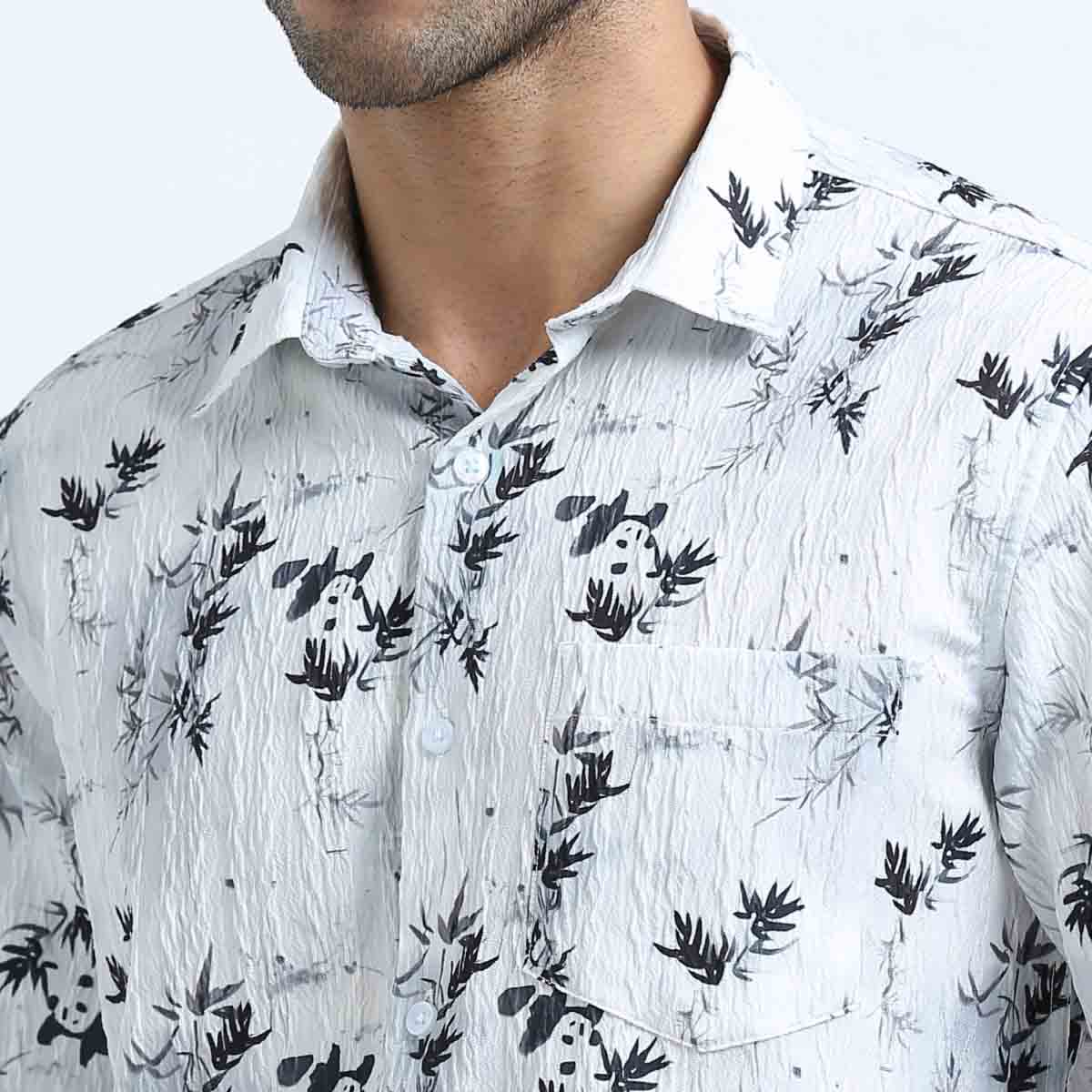 Premium Jacquard Digital Printed Shirts-388/4