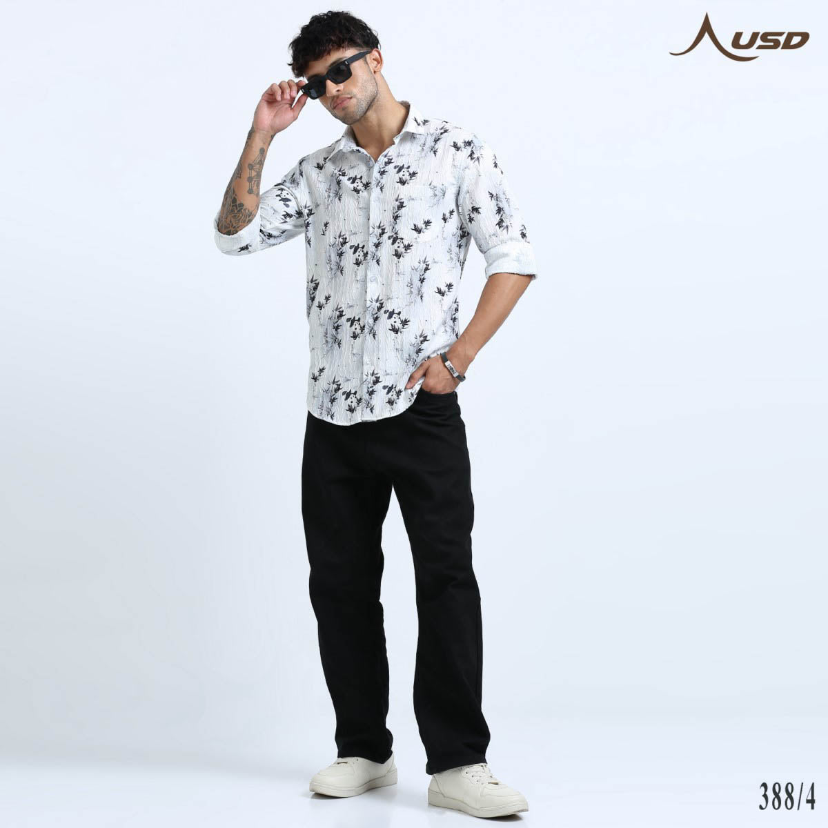 Premium Jacquard Digital Printed Shirts-388/4