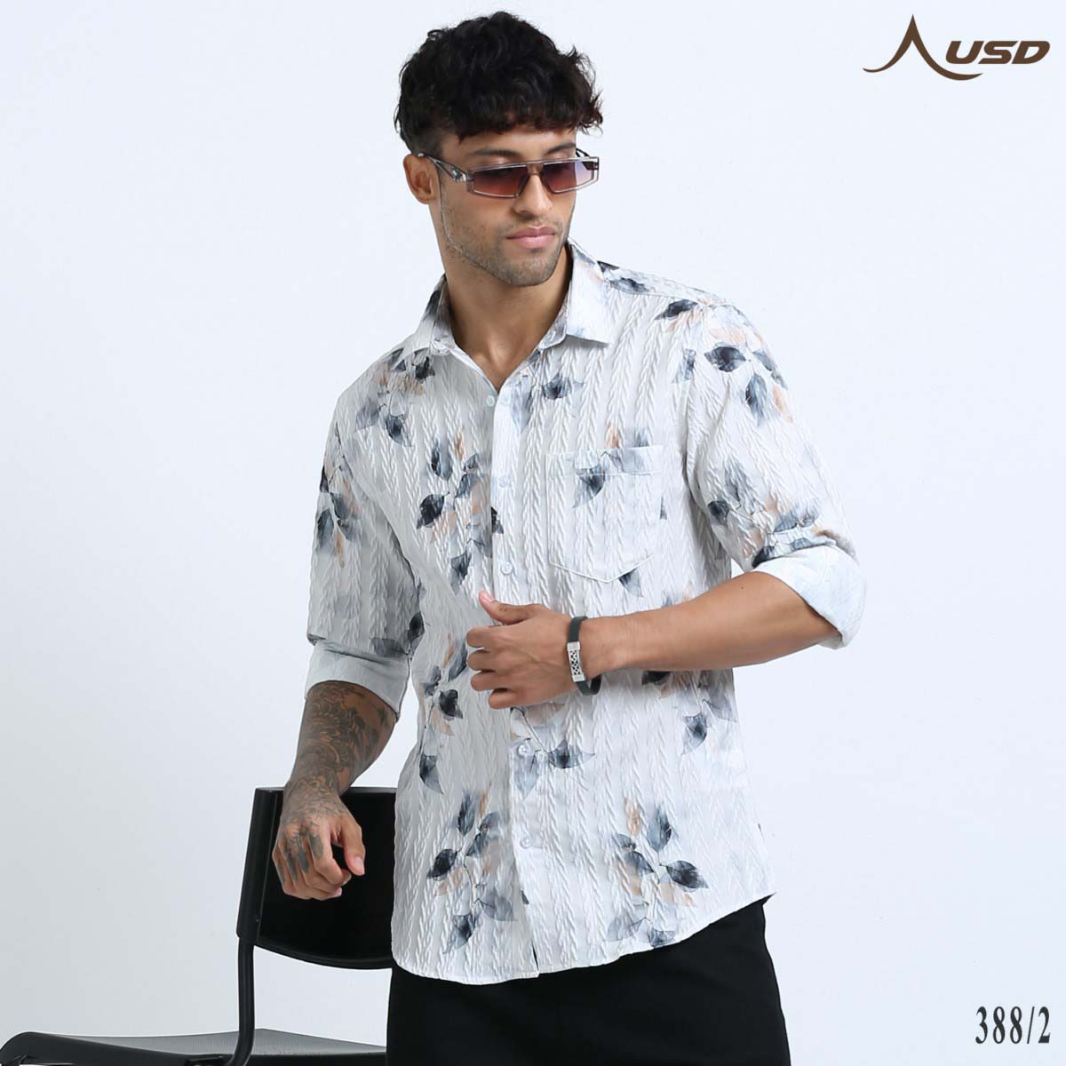 Premium Jacquard Digital Printed Shirts-388/2