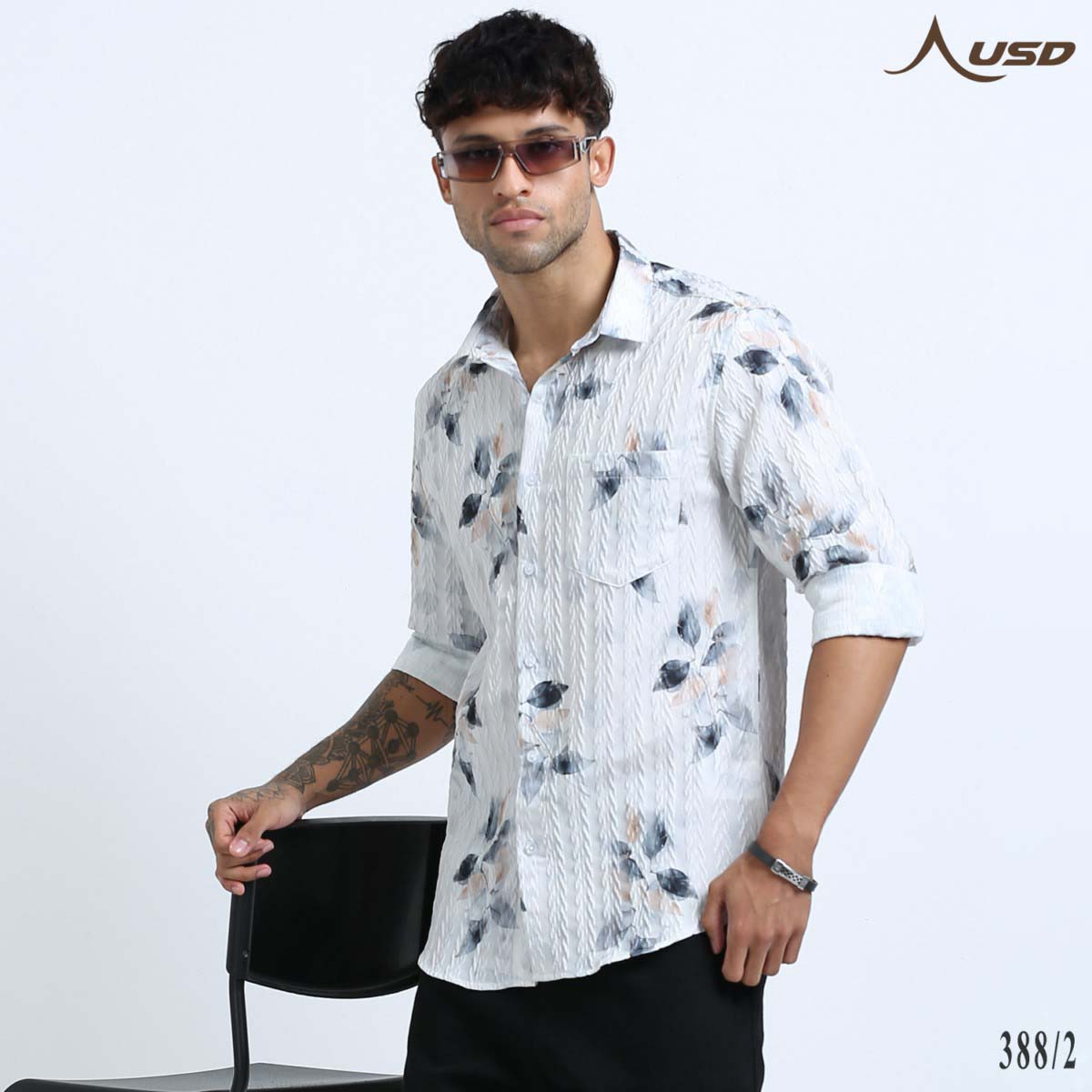 Premium Jacquard Digital Printed Shirts-388/2