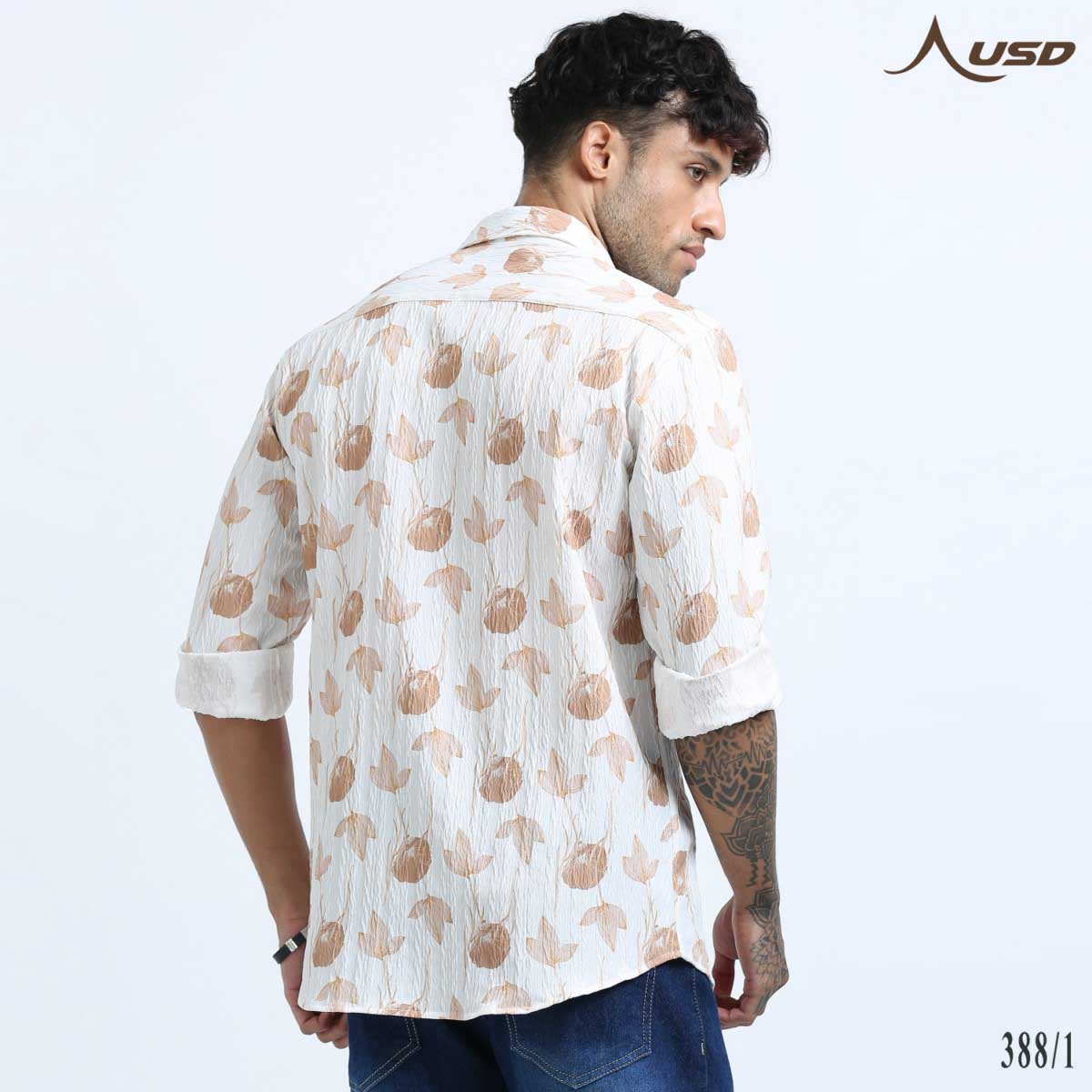 Premium Jacquard Digital Printed Shirts-388/1
