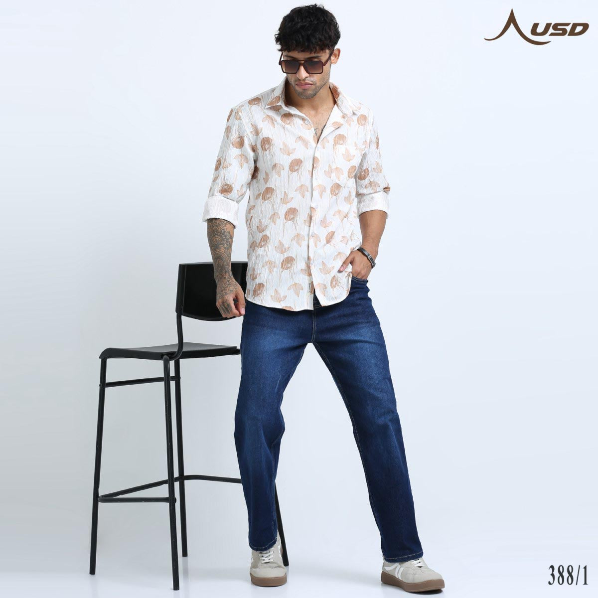 Premium Jacquard Digital Printed Shirts-388/1