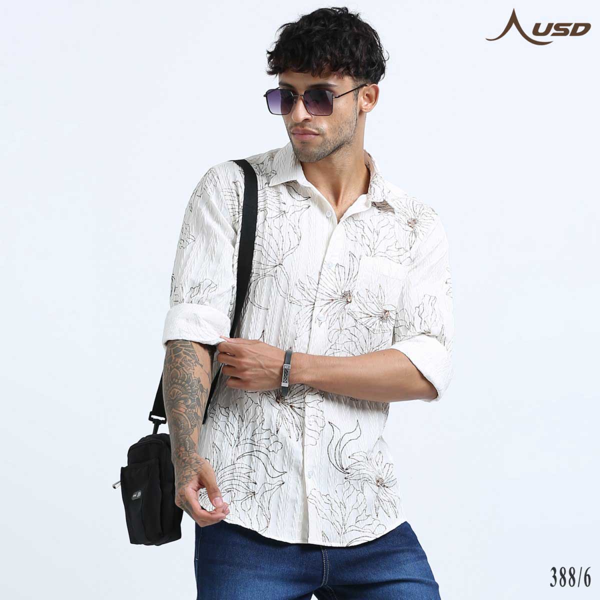 Premium Jacquard Digital Printed Shirts-388/6