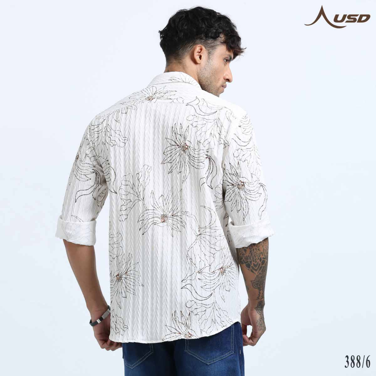 Premium Jacquard Digital Printed Shirts-388/6
