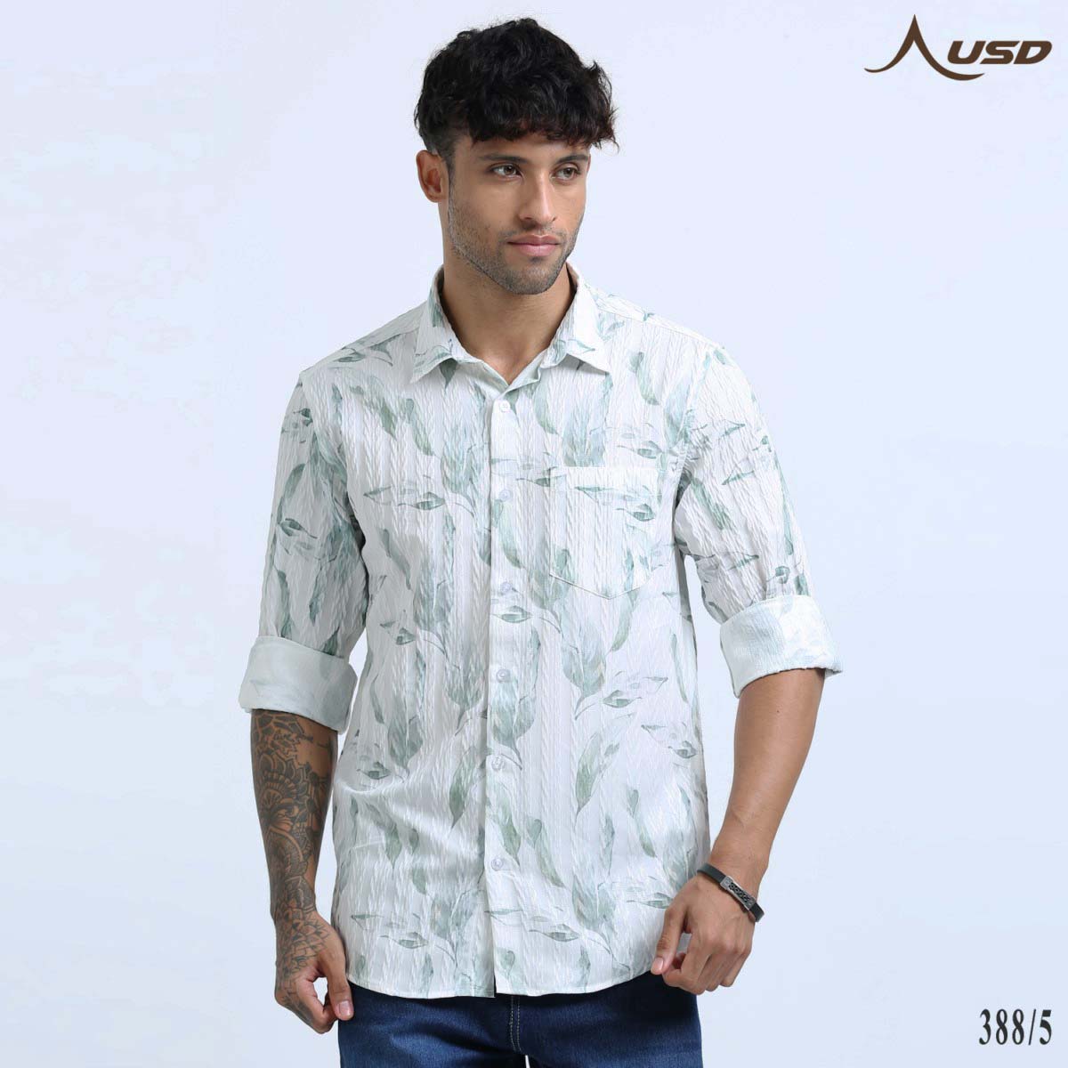 Premium Jacquard Digital Printed Shirts-388/5