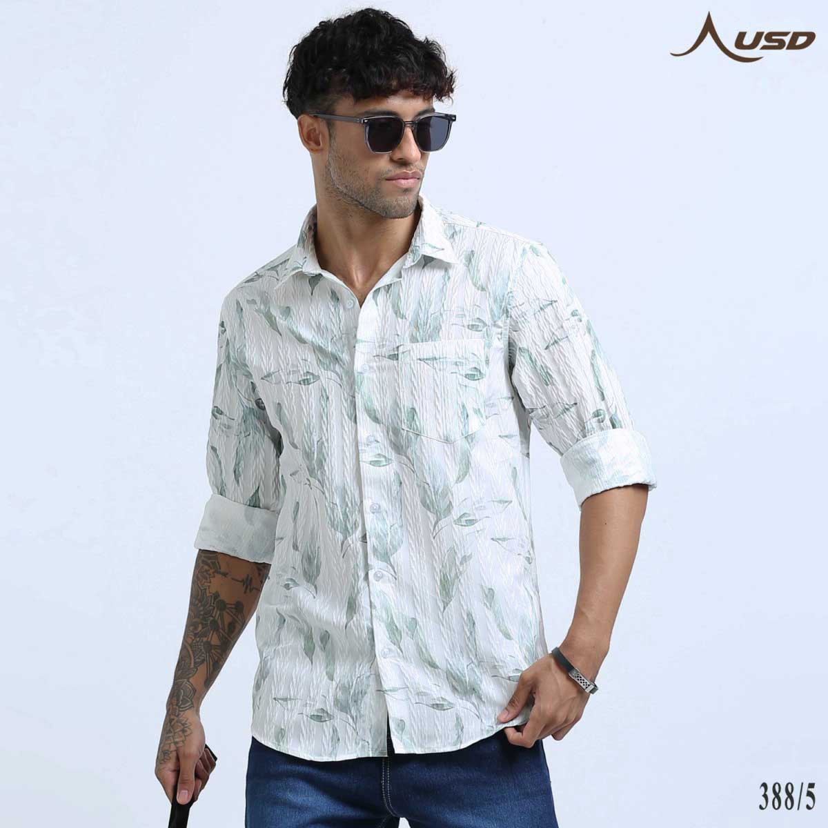 Premium Jacquard Digital Printed Shirts-388/5