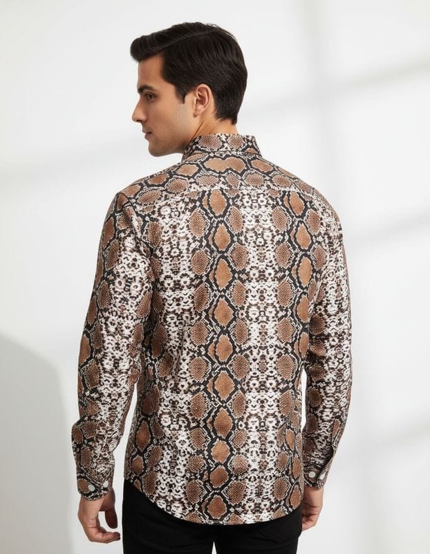 Premium Printed Satin Shirts - 377/4