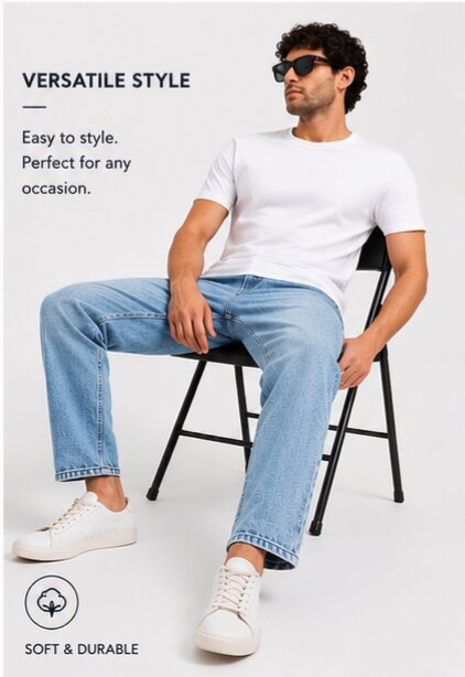 Trendy Baggy Fit Jeans - Comfort With Style - 411/2