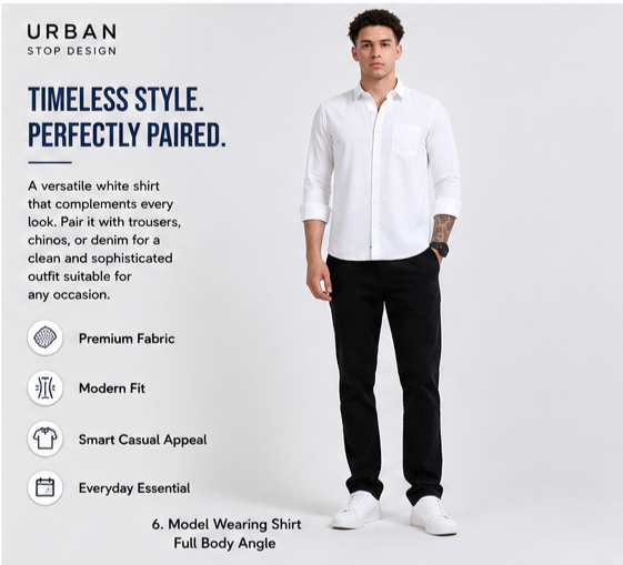 Shirt for men Premium Cotton Slab Casual Shirt - Full Sleeve USD-407/3