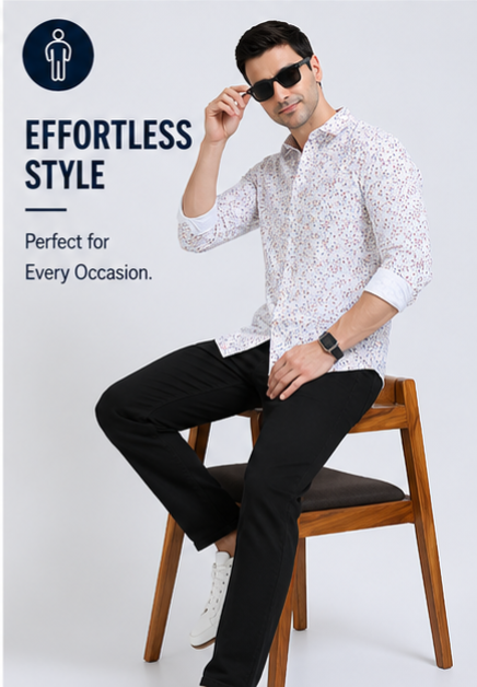 Premium Oxford Digital Printed Shirts-389/6