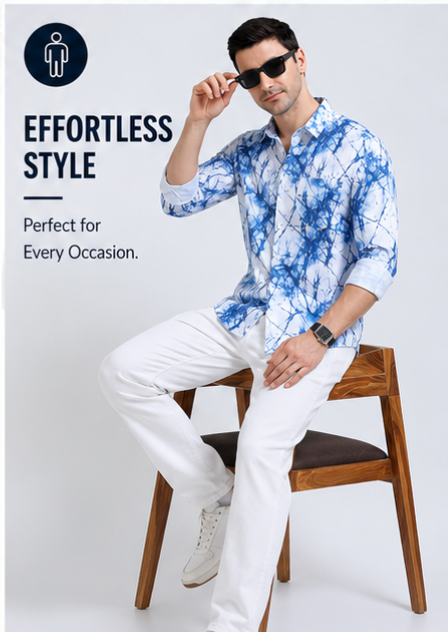 Premium Oxford Digital Printed Shirts-389/5
