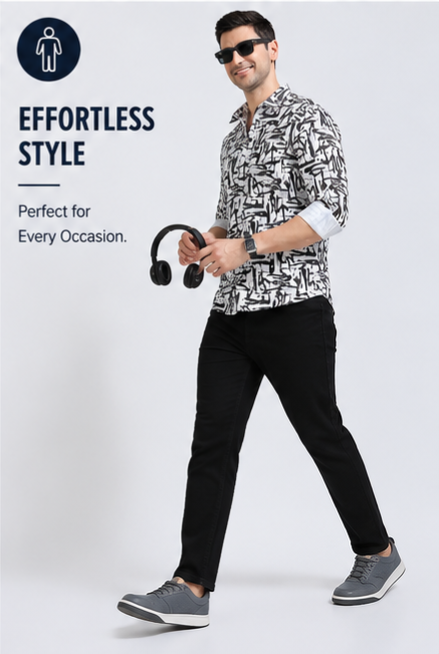 Premium Oxford Digital Printed Shirts-389/4
