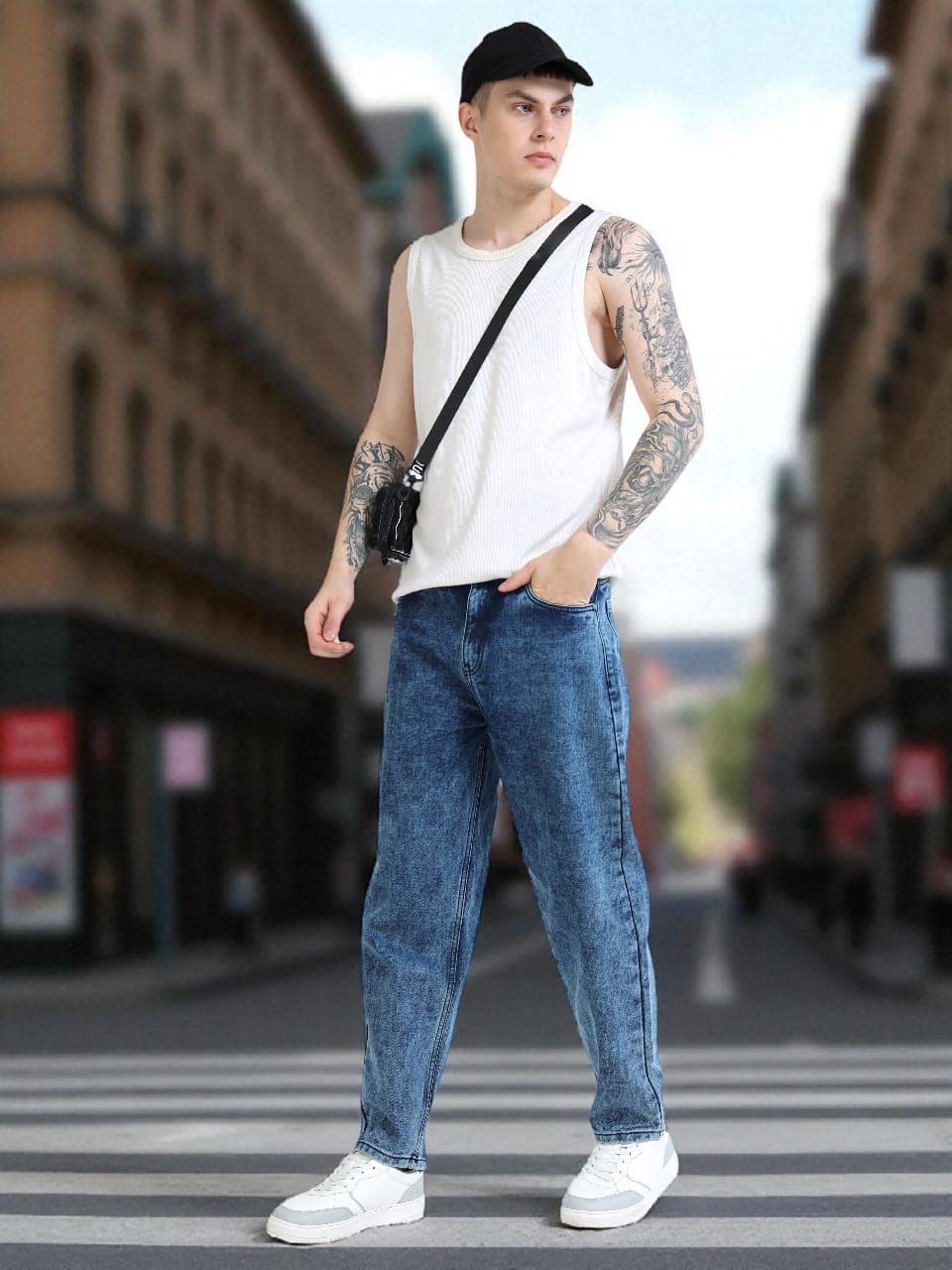 383/3-Classic MOM Fit Jeans - Comfort With Style"