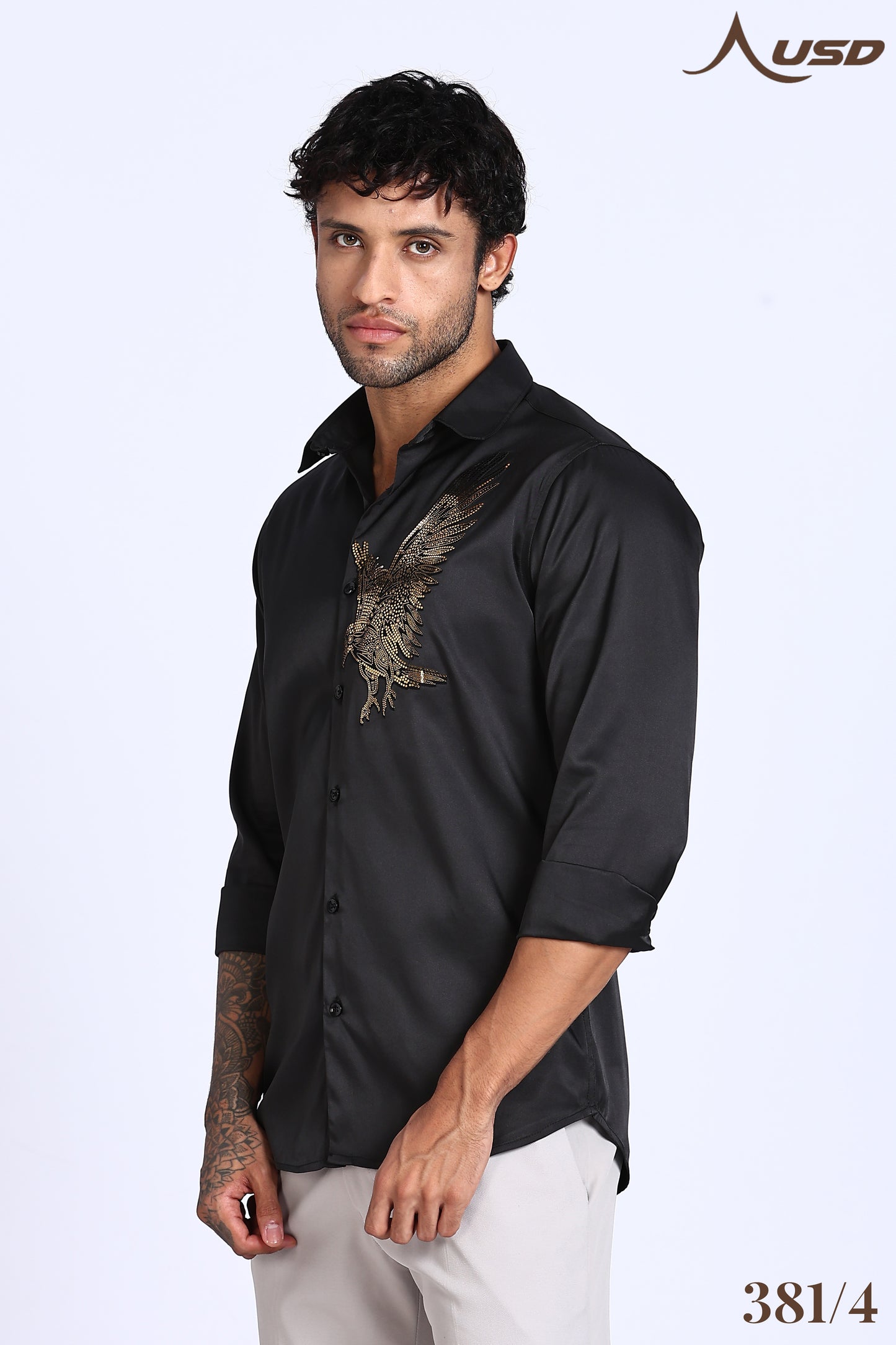 381/4-Eagle Stone Designer Full Shirts