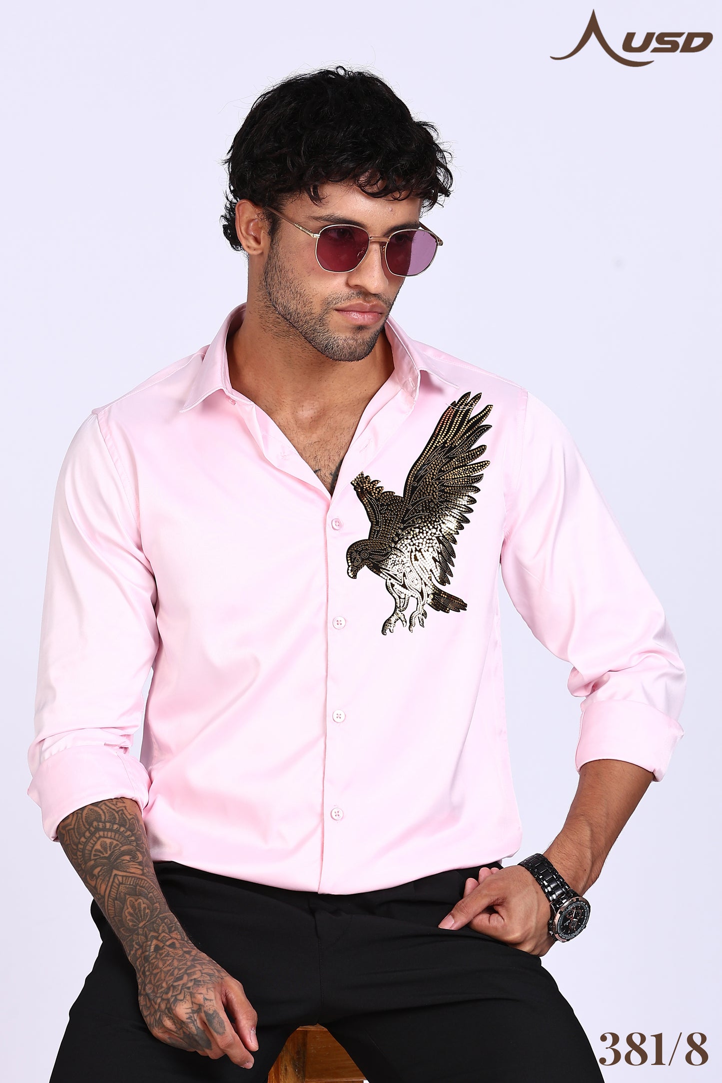 381/8-Eagle Stone Designer Full Shirts