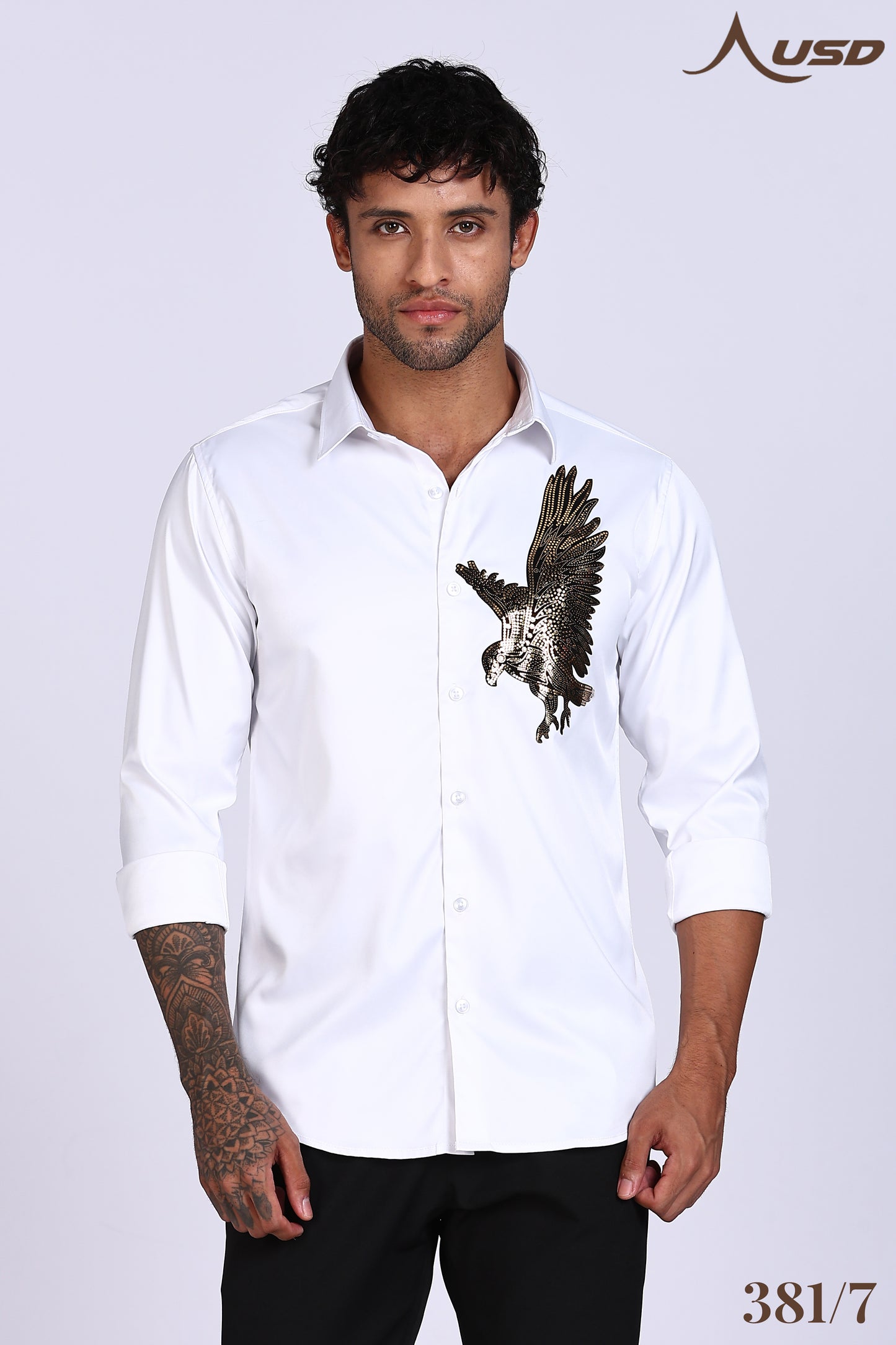 381/7-Eagle Stone Designer Full Shirts