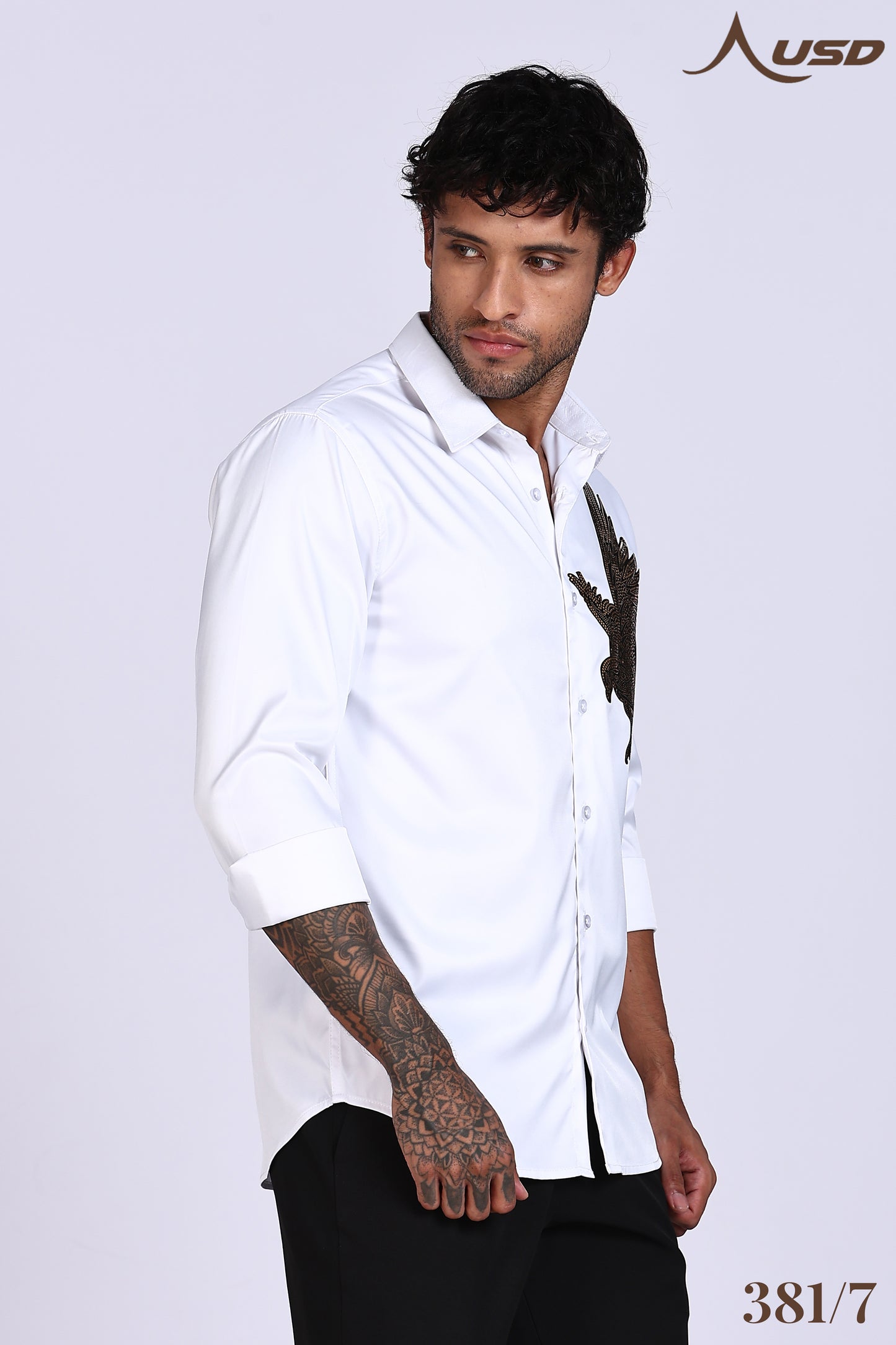 381/7-Eagle Stone Designer Full Shirts