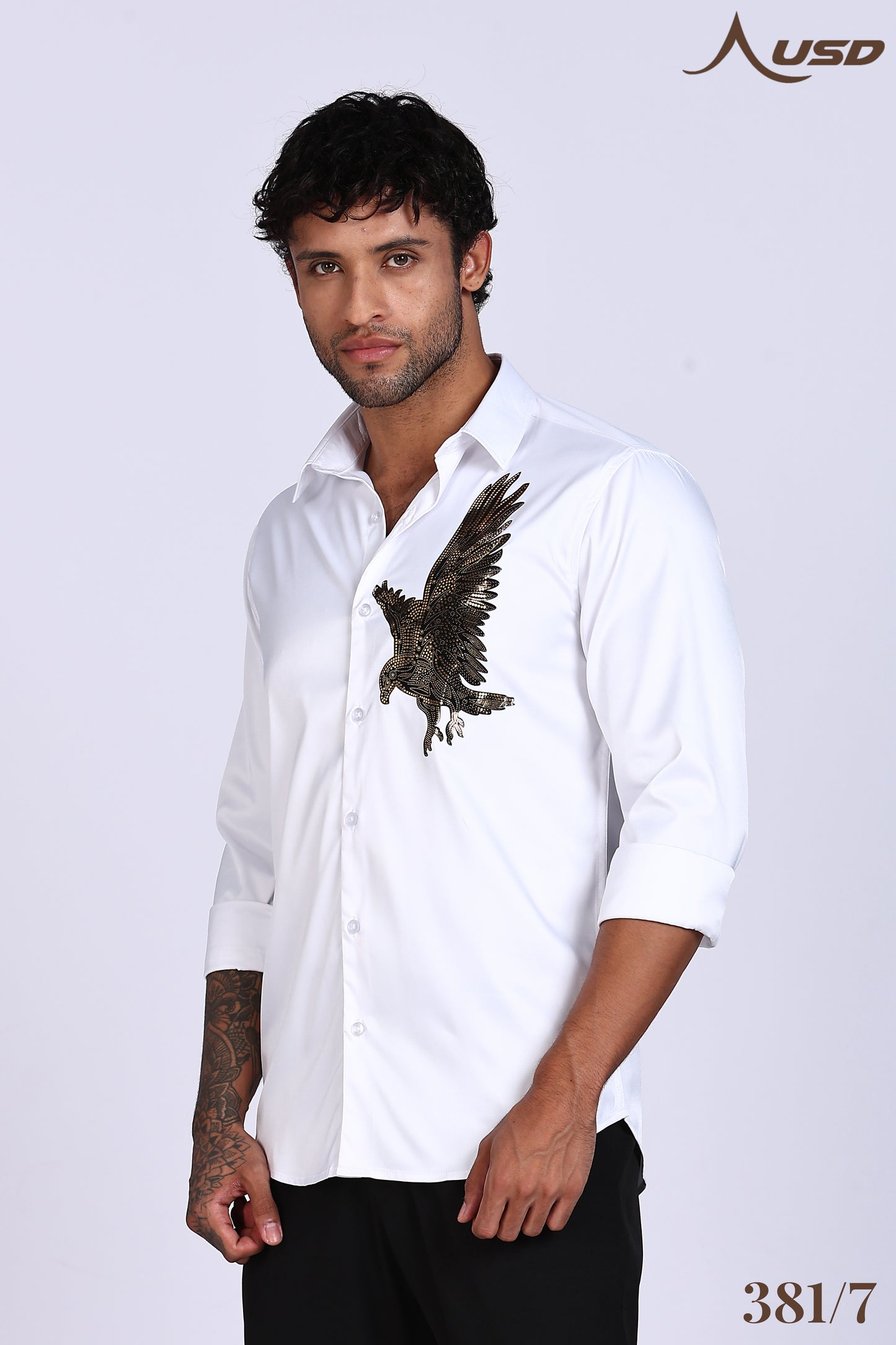 381/7-Eagle Stone Designer Full Shirts