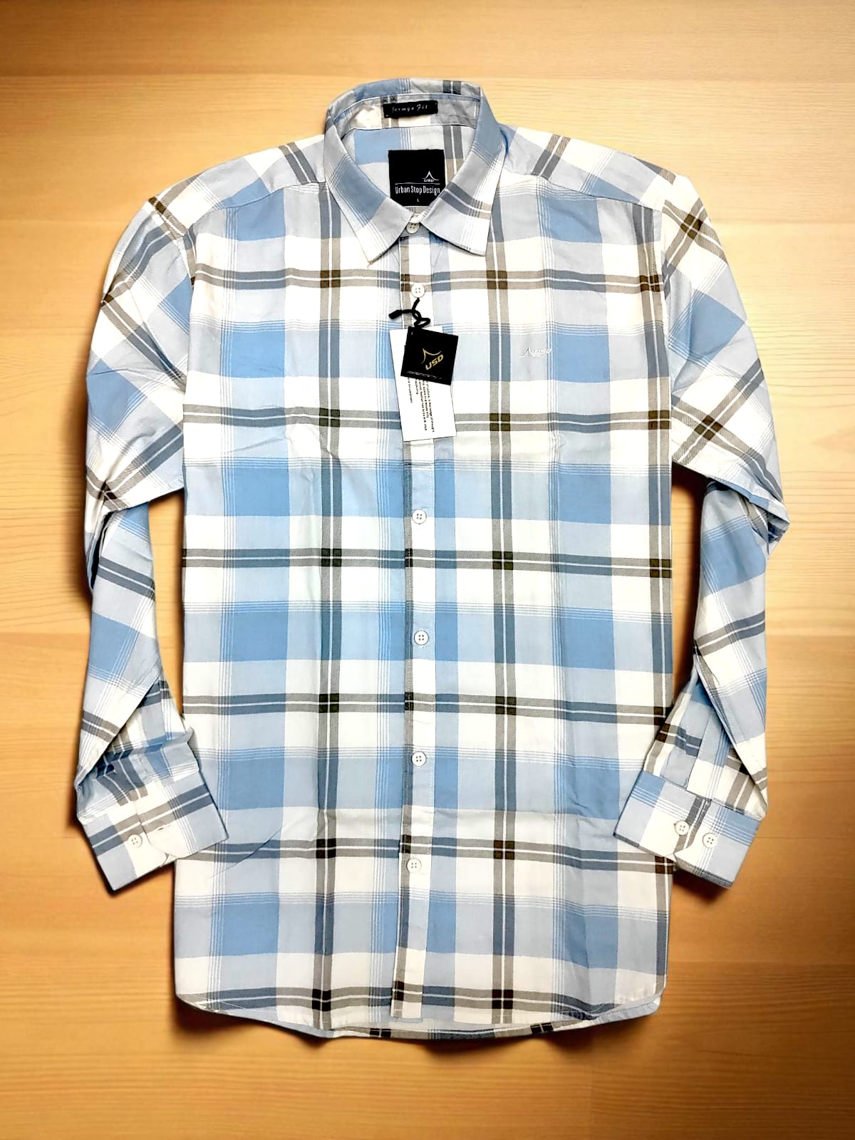 Twill Cotton Printed Chex Shirts - 339/7
