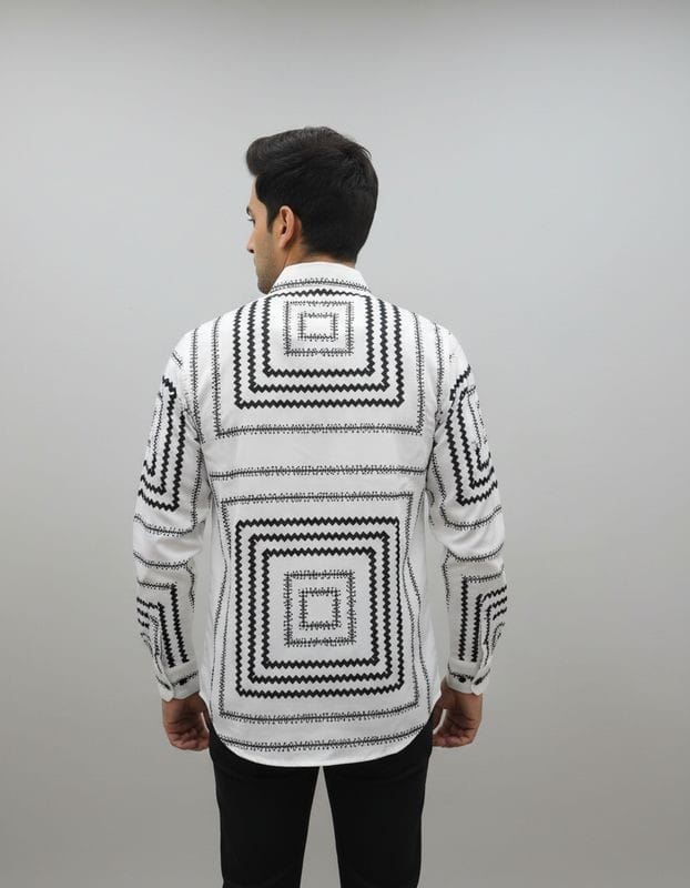 Premium Printed Satin Shirts - 377/10