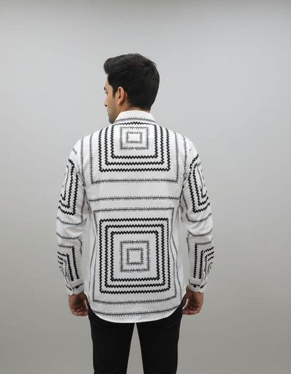 Premium Printed Satin Shirts - 377/10