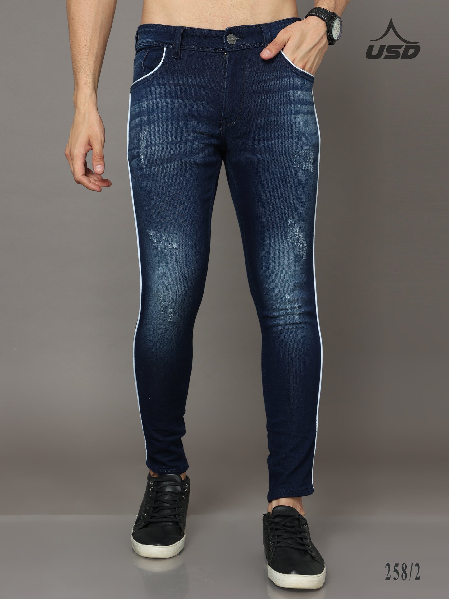 258/2-Designer Ankle Fit Jeans