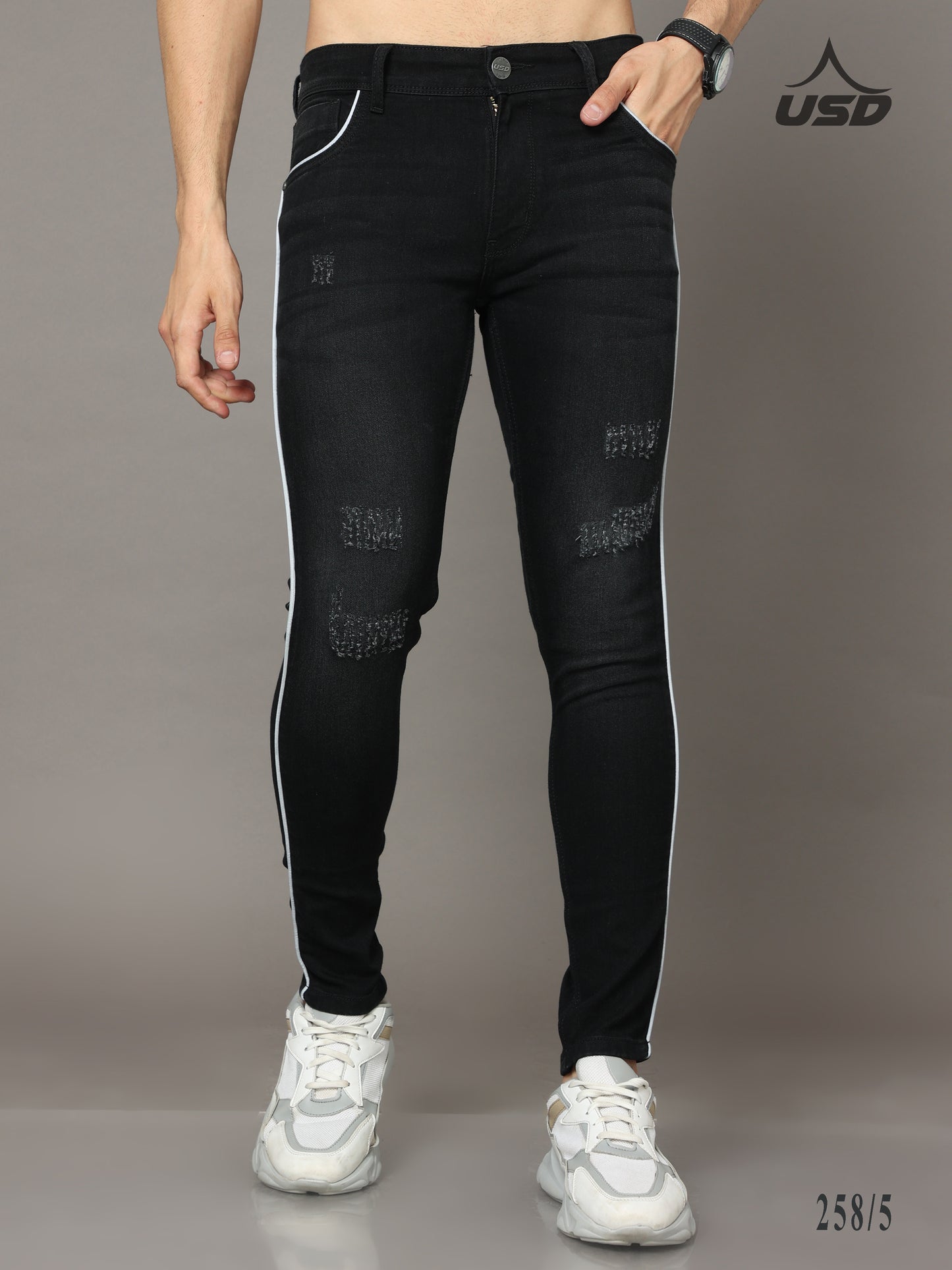 258/5-Designer Ankle Fit Jeans