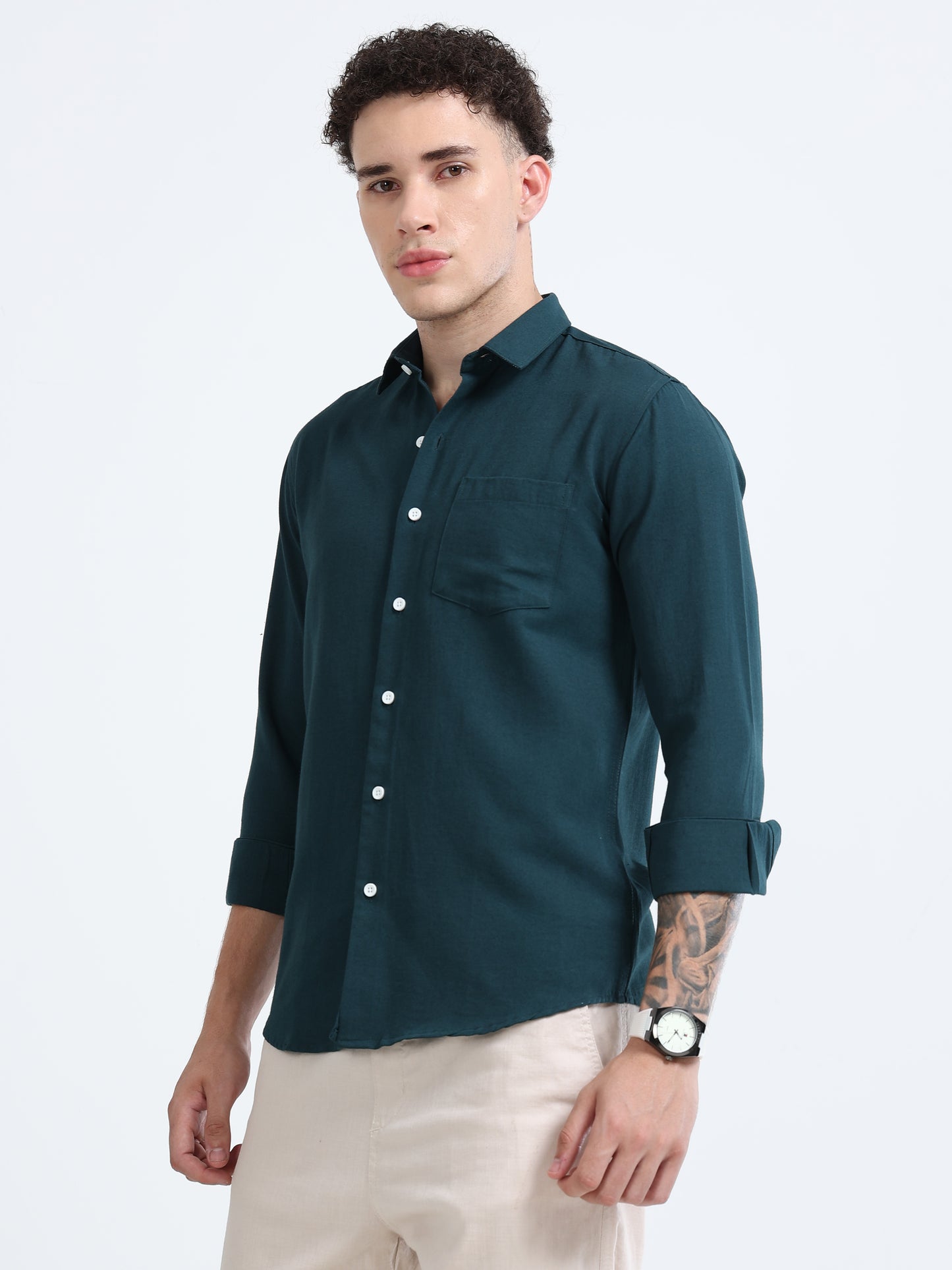 Shirt for men Premium Cotton Slab Casual Shirt - Full Sleeve USD-407/6