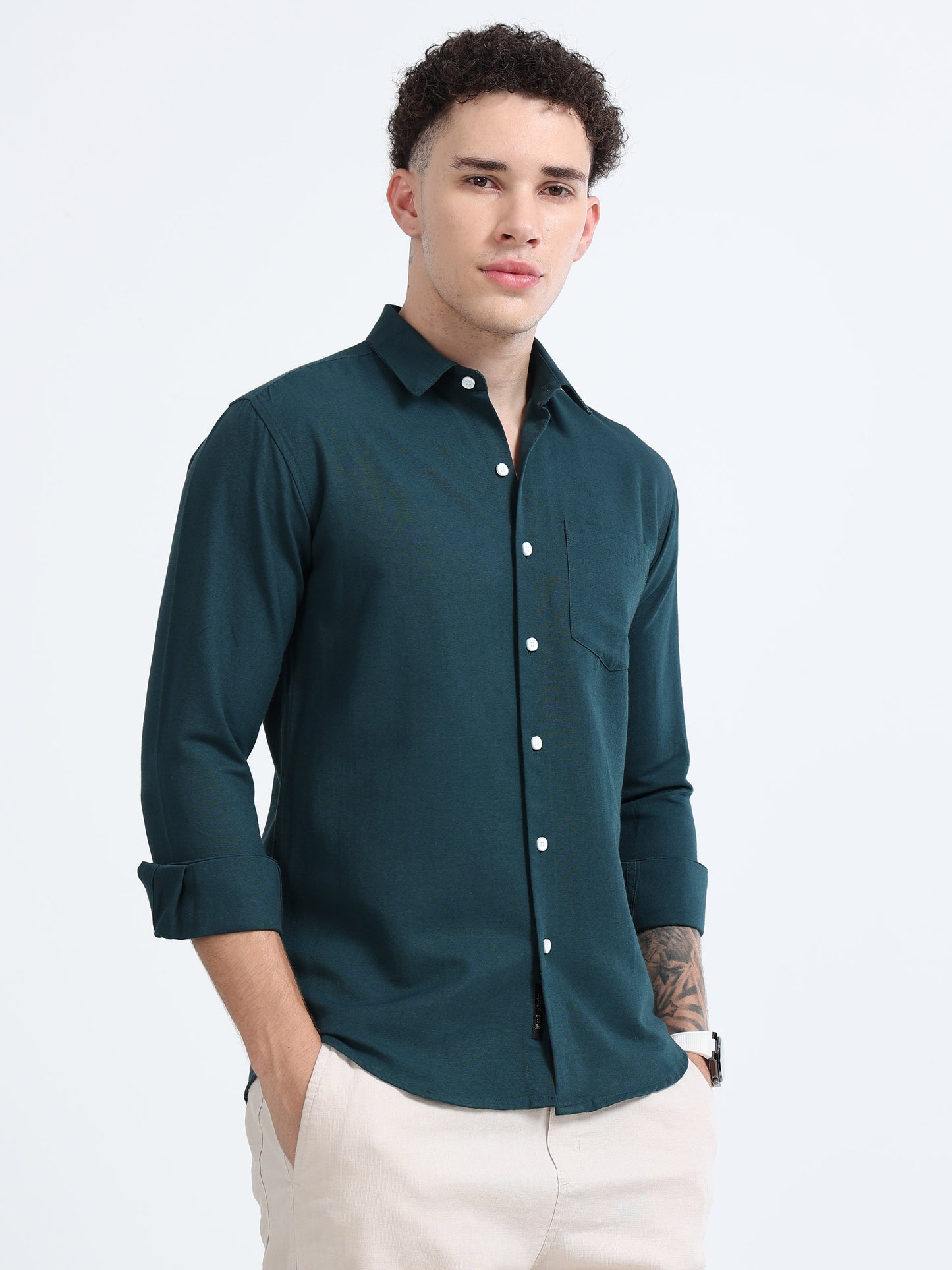 Shirt for men Premium Cotton Slab Casual Shirt - Full Sleeve USD-407/6