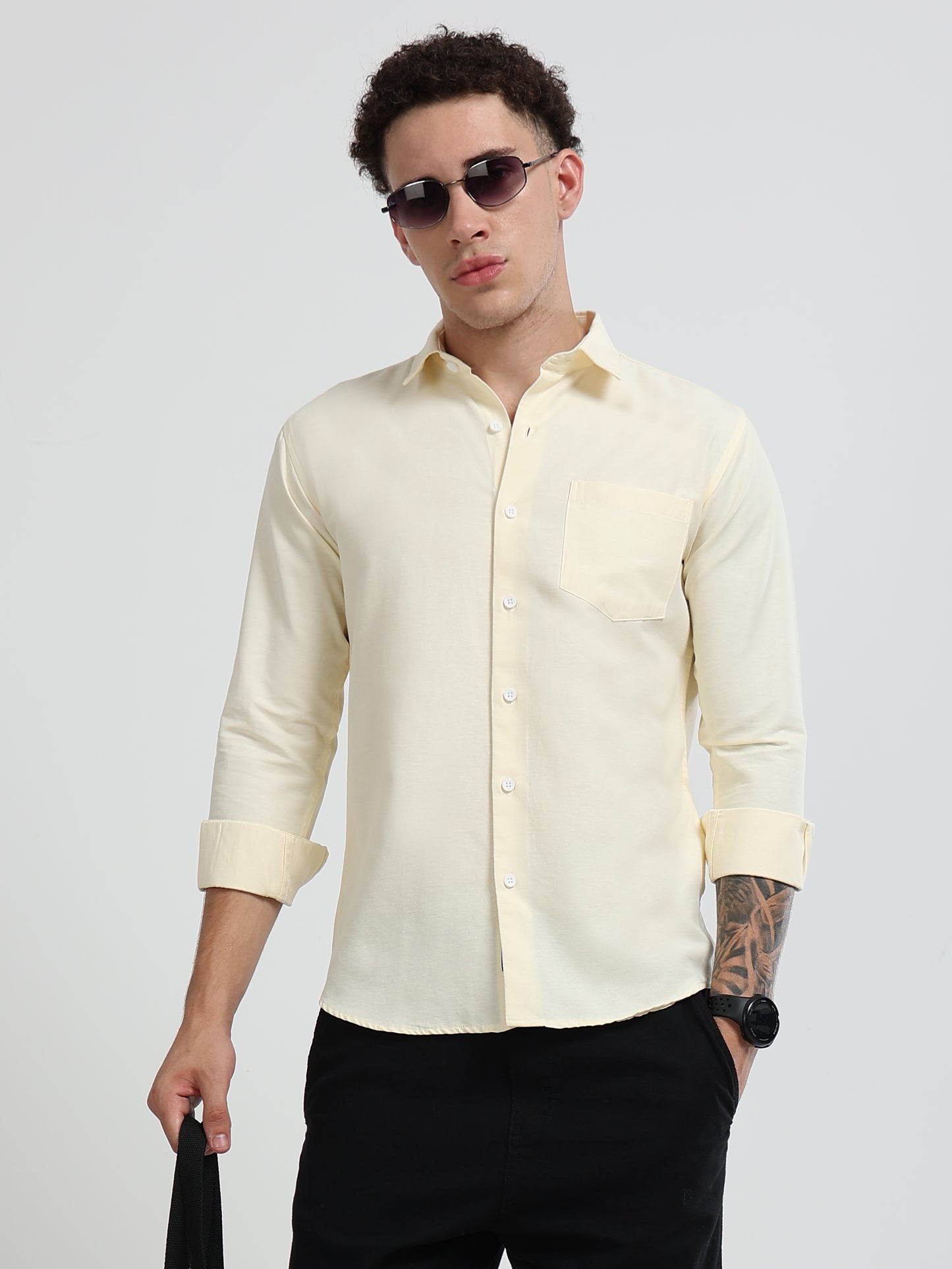 Shirt for men Premium Cotton Slab Casual Shirt - Full Sleeve USD-407/5