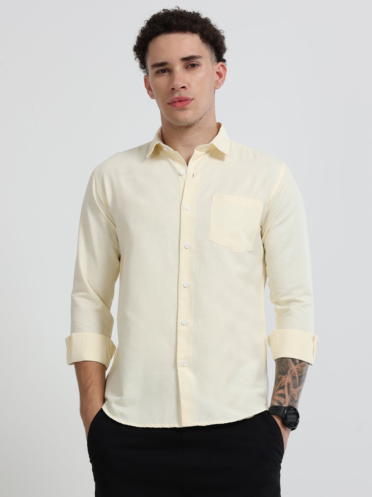 Shirt for men Premium Cotton Slab Casual Shirt - Full Sleeve USD-407/5