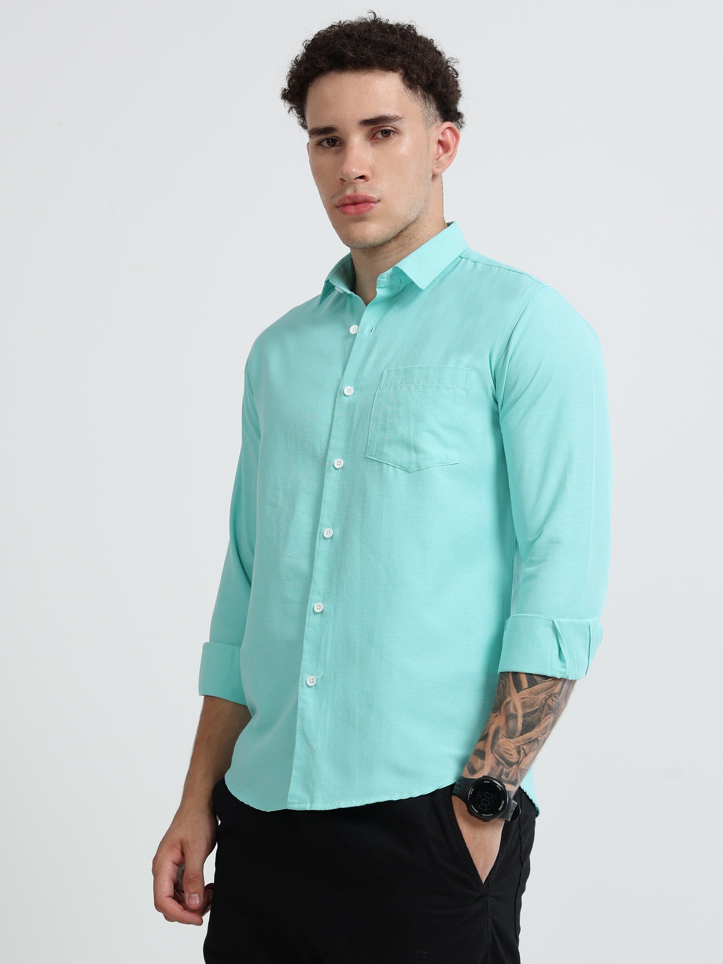 Shirt for men Premium Cotton Slab Casual Shirt - Full Sleeve USD-407/7