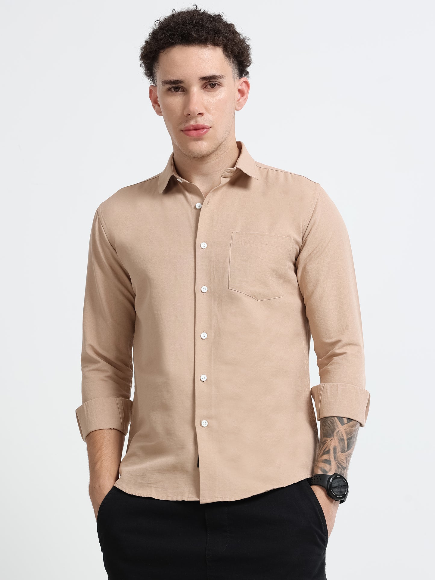 Shirt for men Premium Cotton Slab Casual Shirt - Full Sleeve USD-407/8