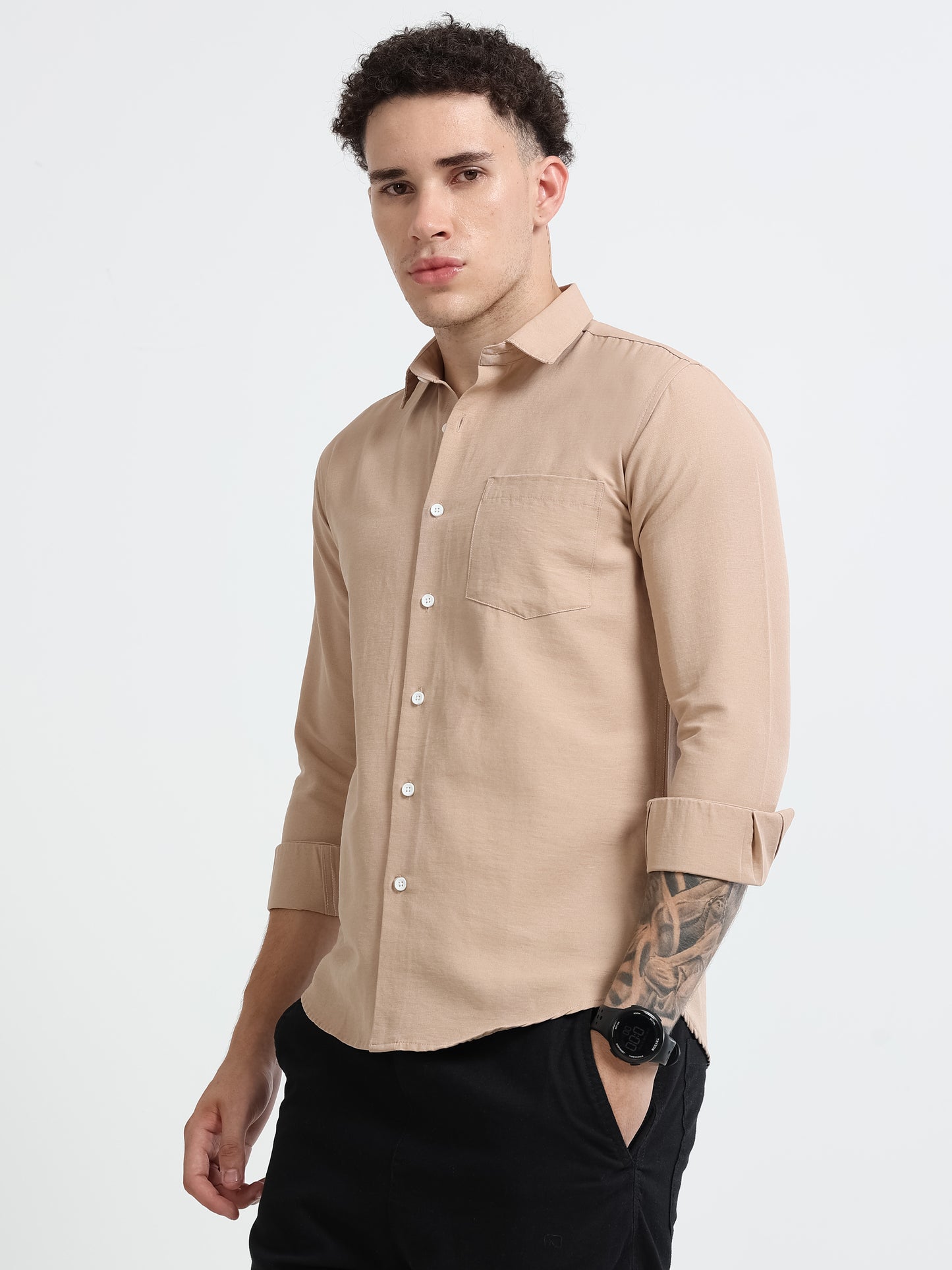 Shirt for men Premium Cotton Slab Casual Shirt - Full Sleeve USD-407/8