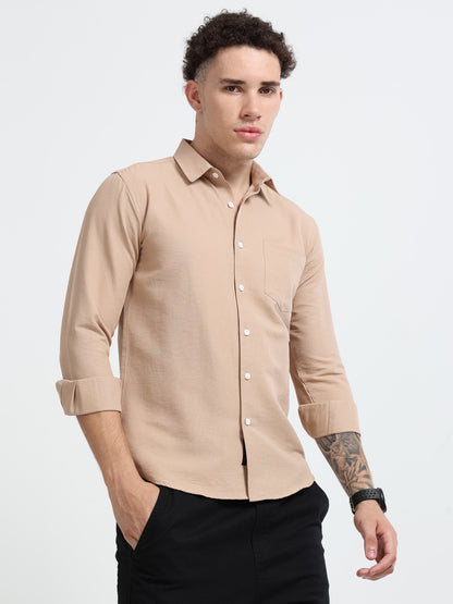 Shirt for men Premium Cotton Slab Casual Shirt - Full Sleeve USD-407/8