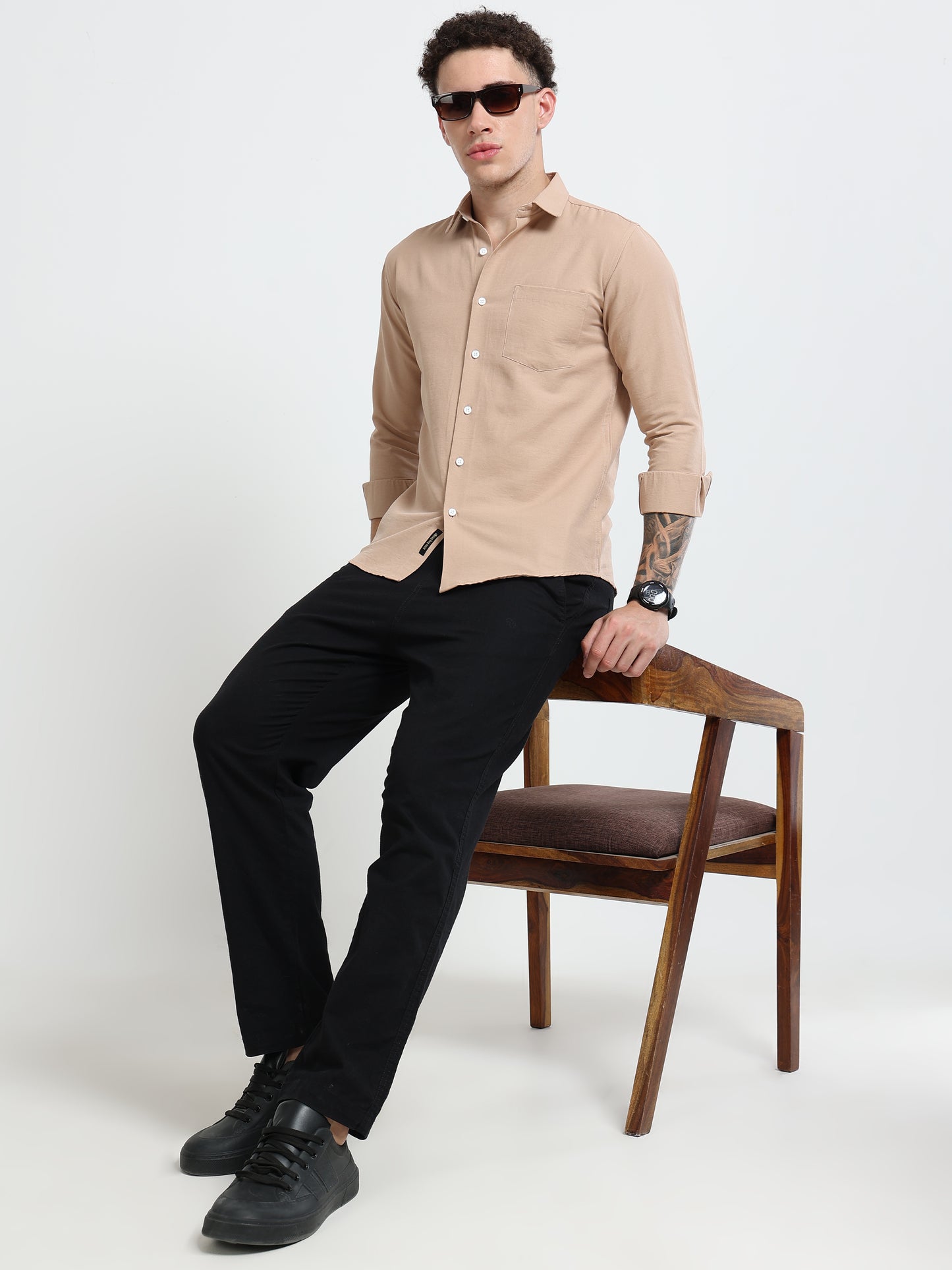 Shirt for men Premium Cotton Slab Casual Shirt - Full Sleeve USD-407/8