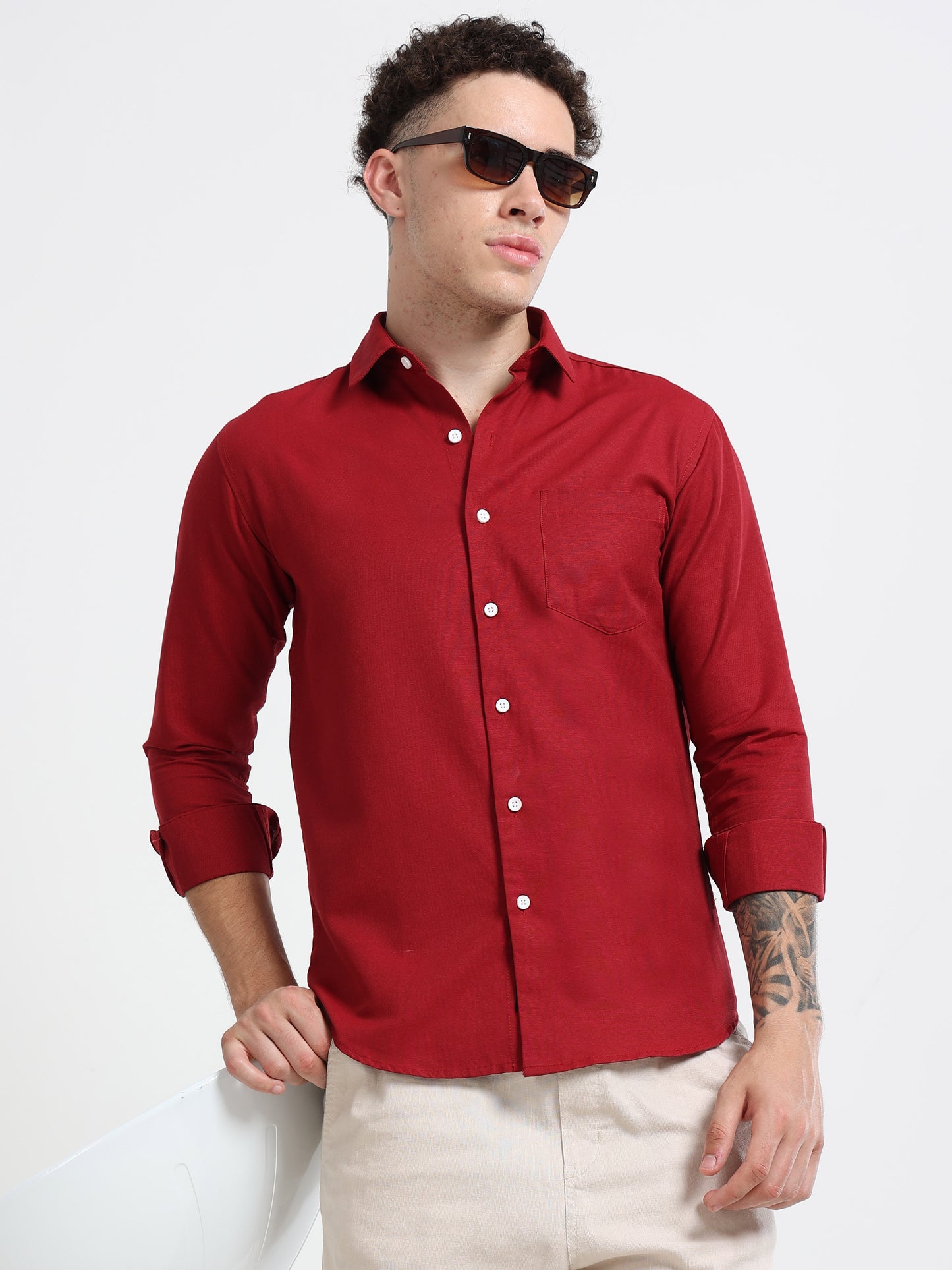 Shirt for men Premium Cotton Slab Casual Shirt - Full Sleeve USD-407/9