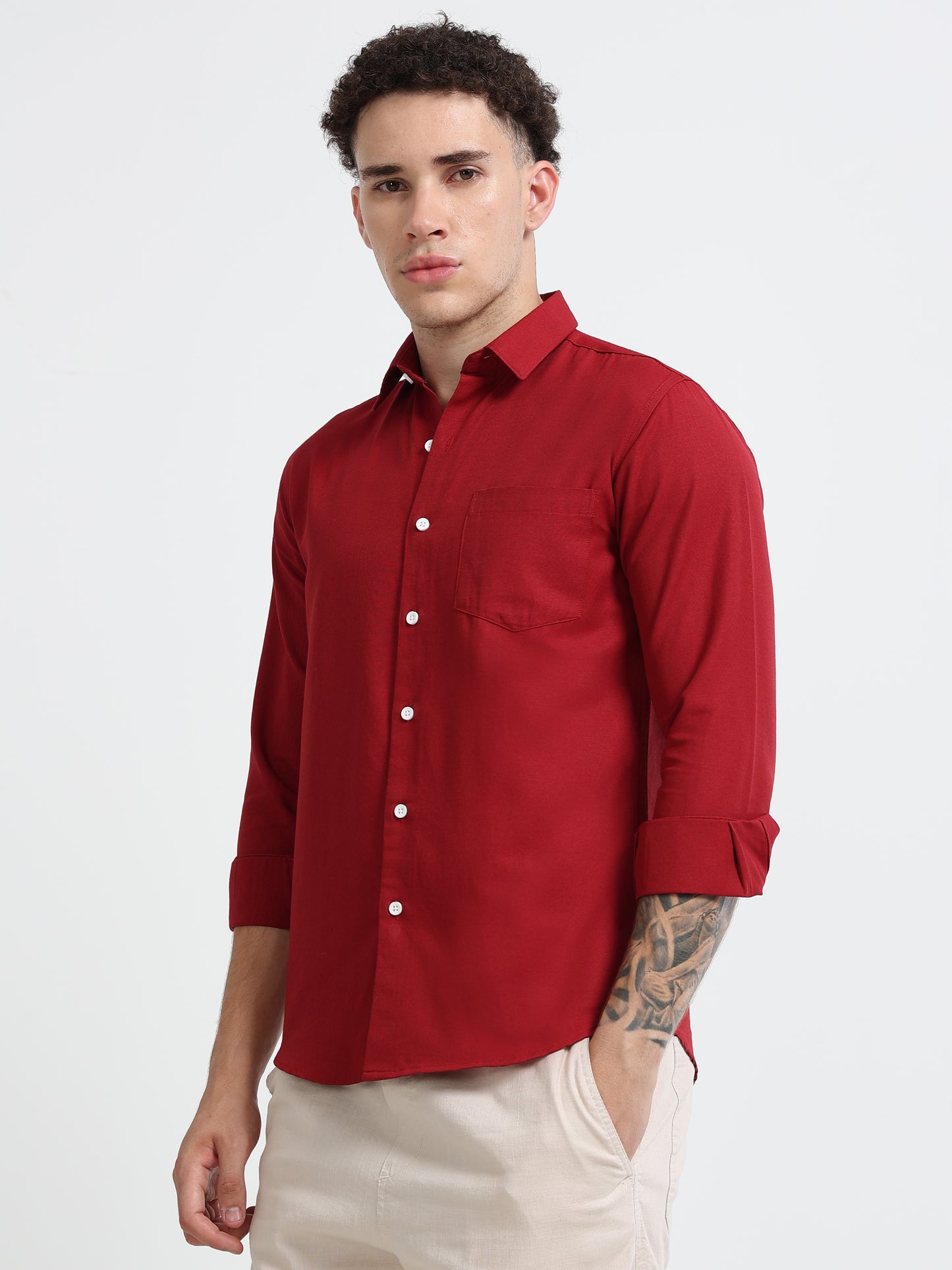 Shirt for men Premium Cotton Slab Casual Shirt - Full Sleeve USD-407/9