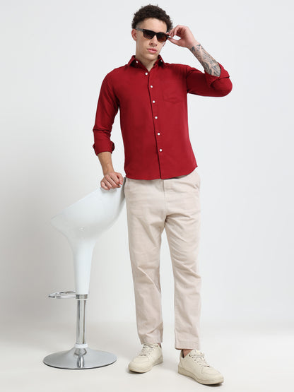 Shirt for men Premium Cotton Slab Casual Shirt - Full Sleeve USD-407/9