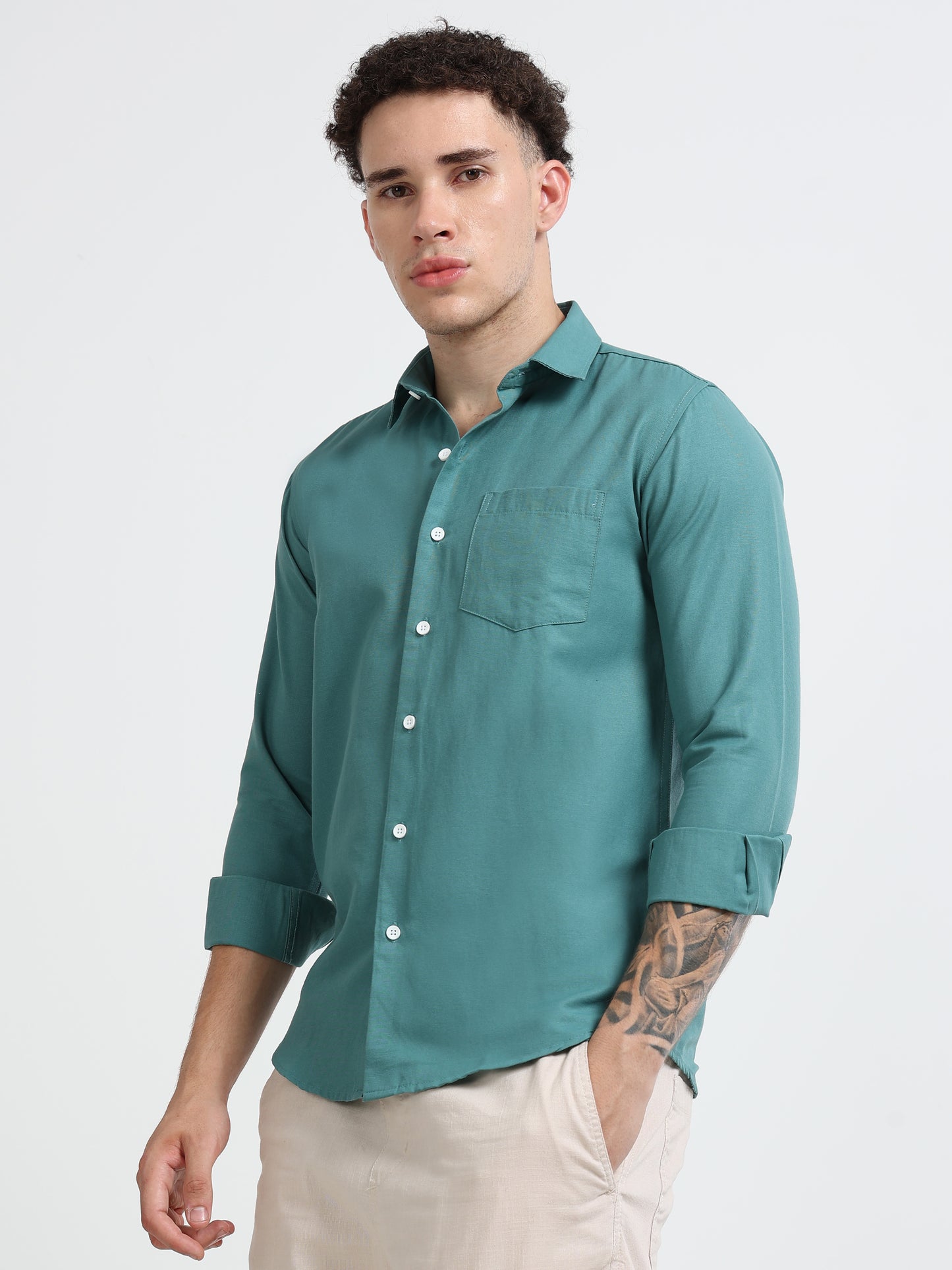 Shirt for men Premium Cotton Slab Casual Shirt - Full Sleeve USD-407/1