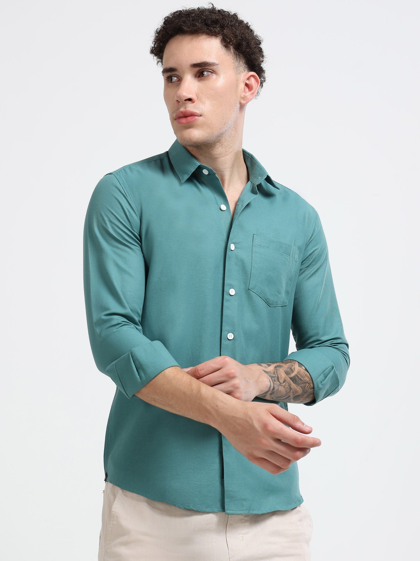 Shirt for men Premium Cotton Slab Casual Shirt - Full Sleeve USD-407/1