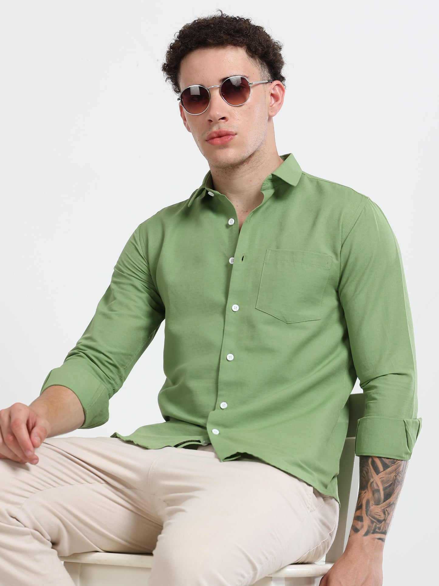 Shirt for men Premium Cotton Slab Casual Shirt - Full Sleeve USD-407/10