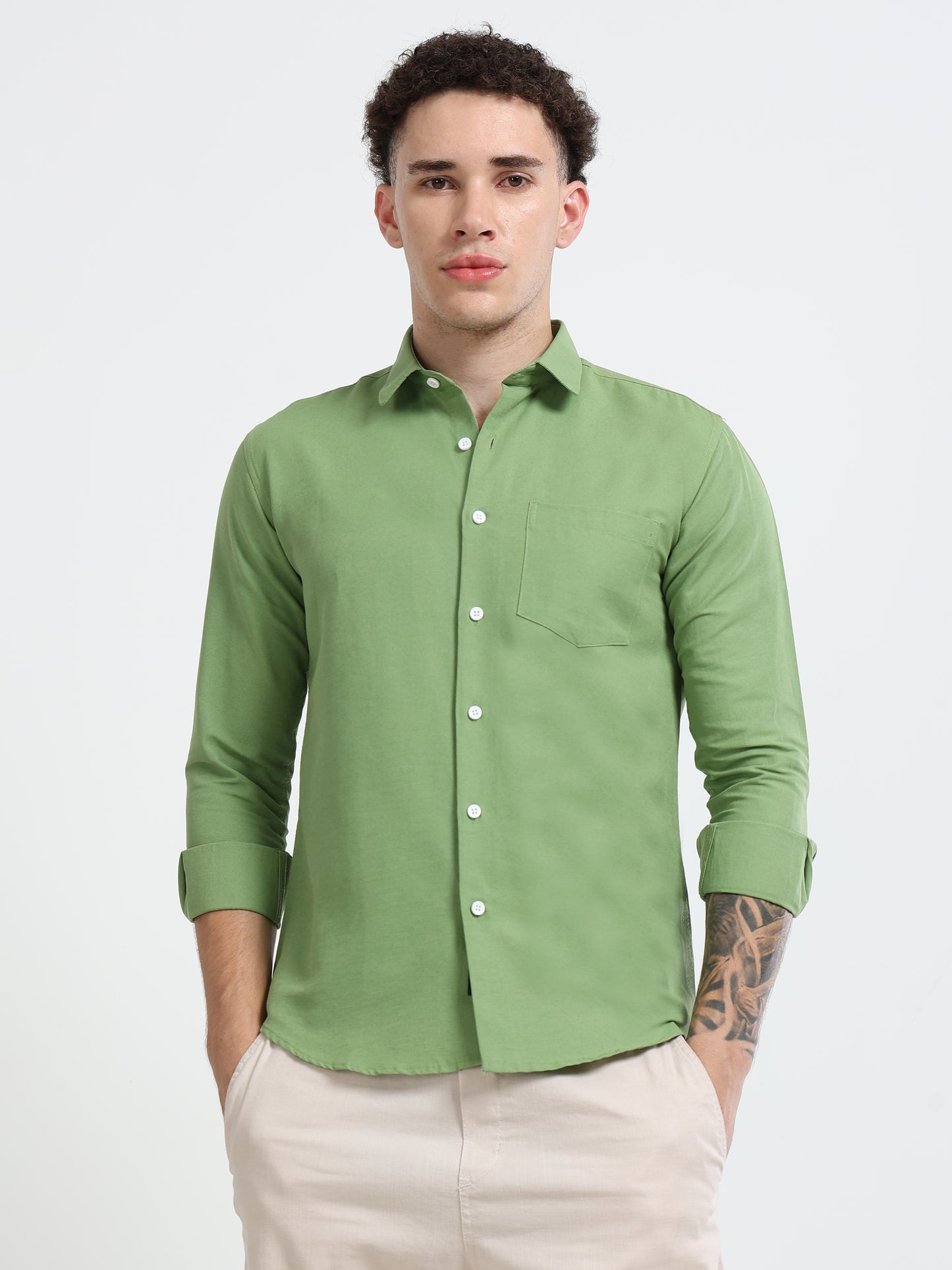 Shirt for men Premium Cotton Slab Casual Shirt - Full Sleeve USD-407/10